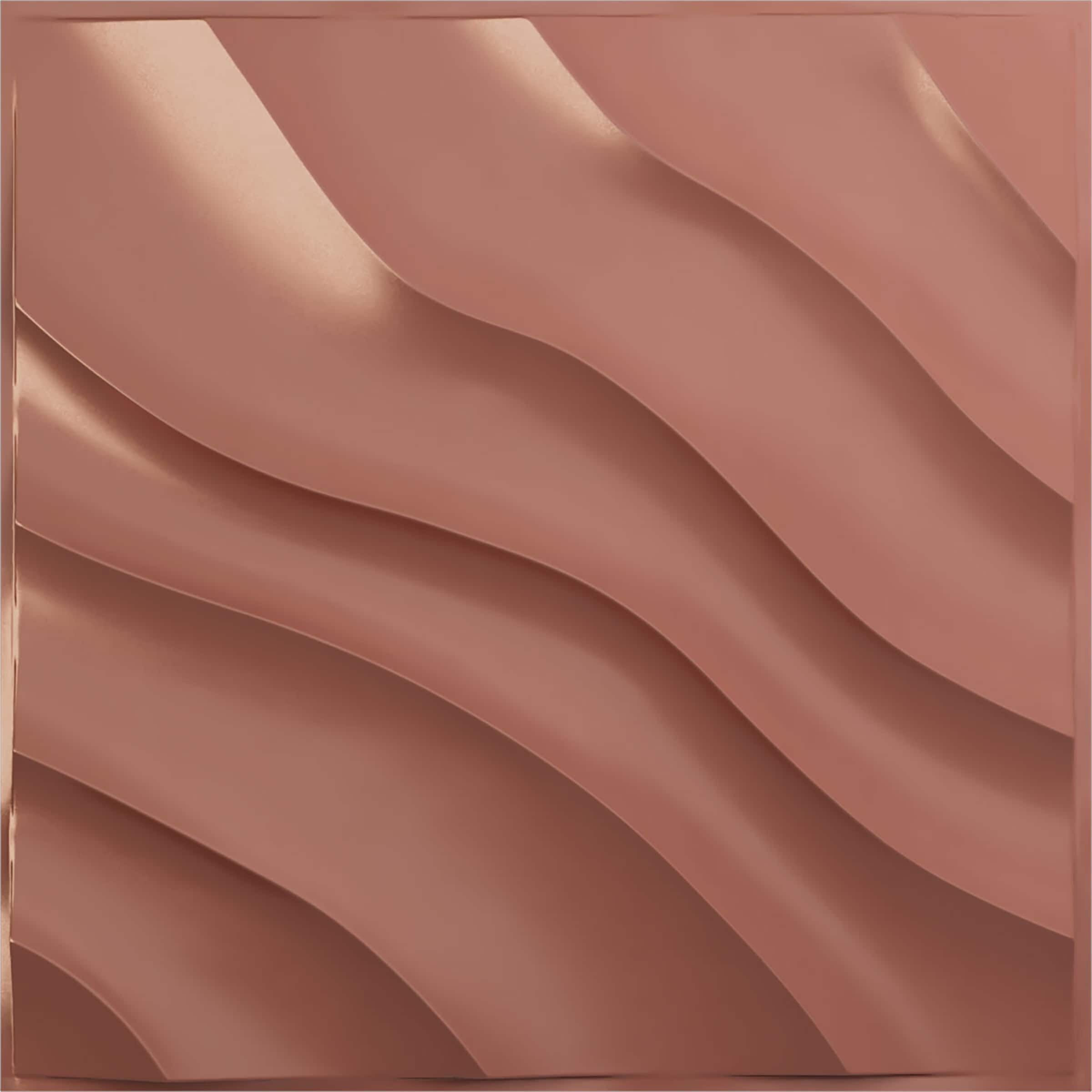 Ekena Millwork WP20X20MWFCP-CASE-12 19-5/8-in x 19-5/8-in Embossed Paintable/Stainable Pink PVC Wall Panel ( 12 -Pack, Covers 32.04-sq ft )