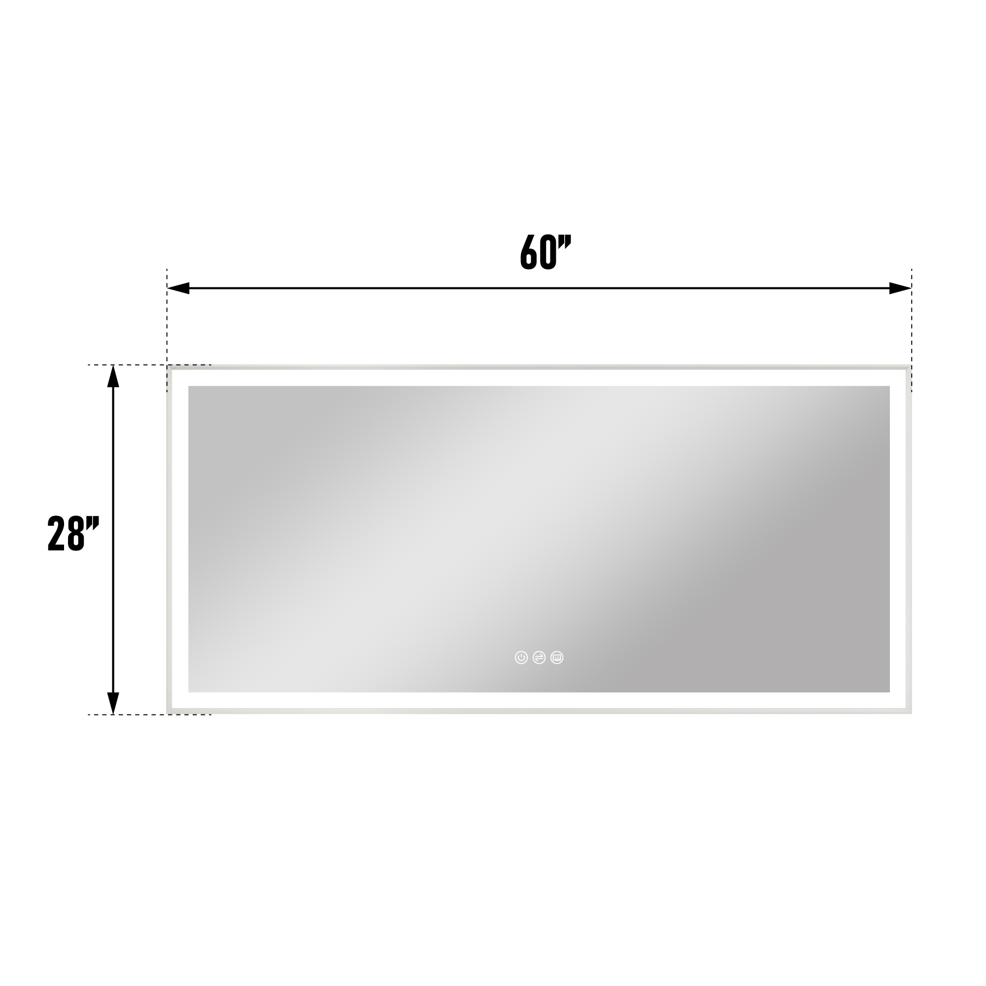 Forclover HE-31M3628 Framed-Bath-Mirrors - View #11