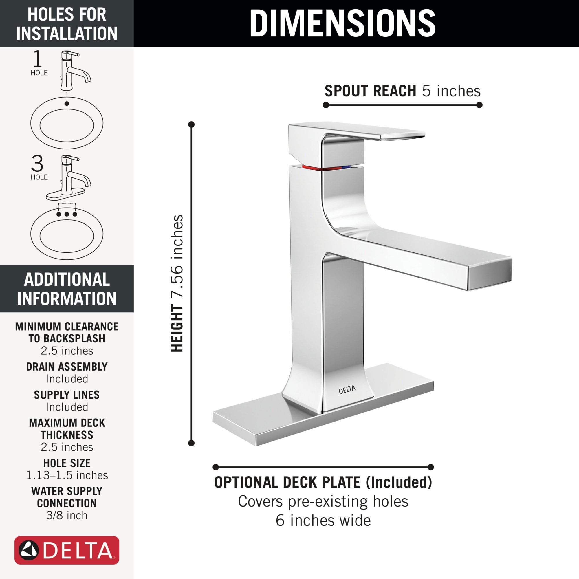 Delta 537-MPU-DST Lavatory-Faucets - View #4