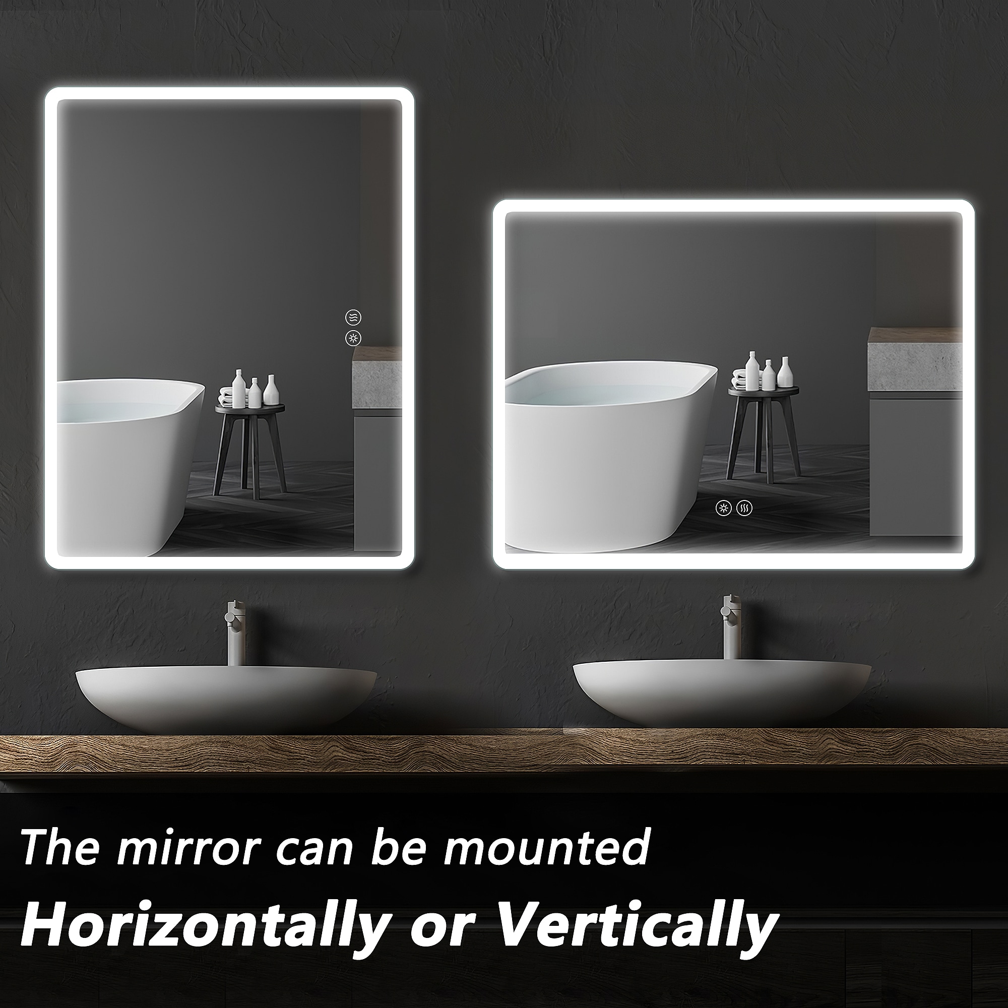 Dovelina LS-A-MR03058 Framed-Bath-Mirrors - View #3