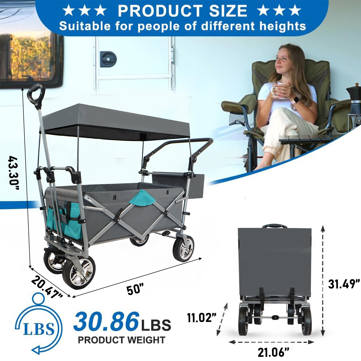 AHIOU HOME ZAZHG-27456C Yard-Carts - View #12