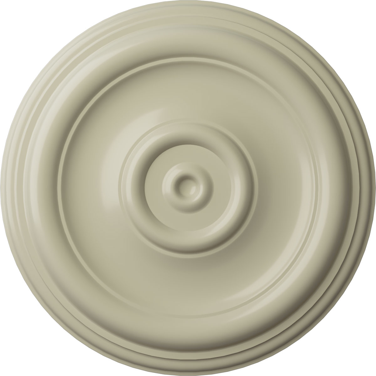 Ekena Millwork CM12TRCYF Traditional 12-in W x 12-in L Painted Clear Yellow Polyurethane Whole Ceiling Medallion