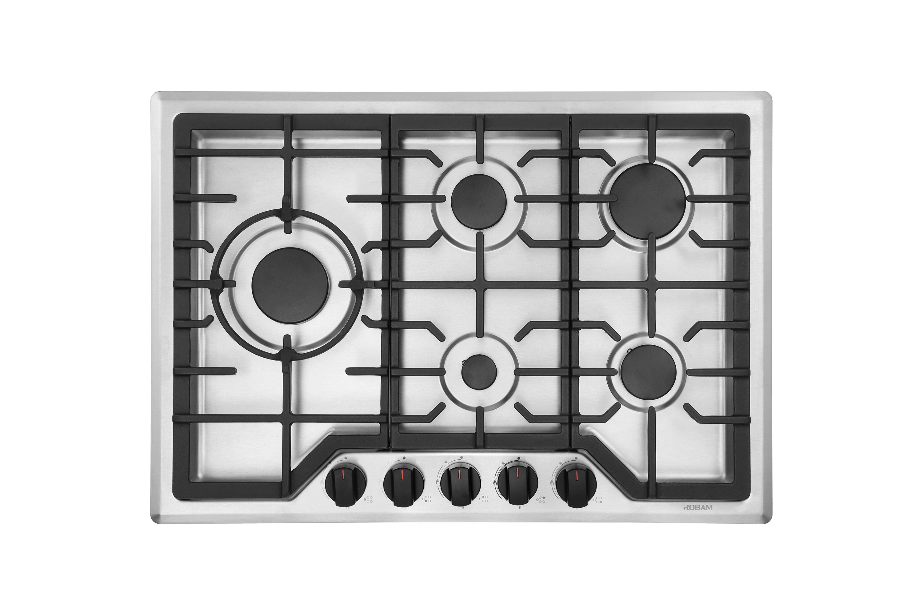 30-in 5 Burners Stainless Steel Gas Cooktop | -7G7H50 - ROBAM ROBAM-7G7H50