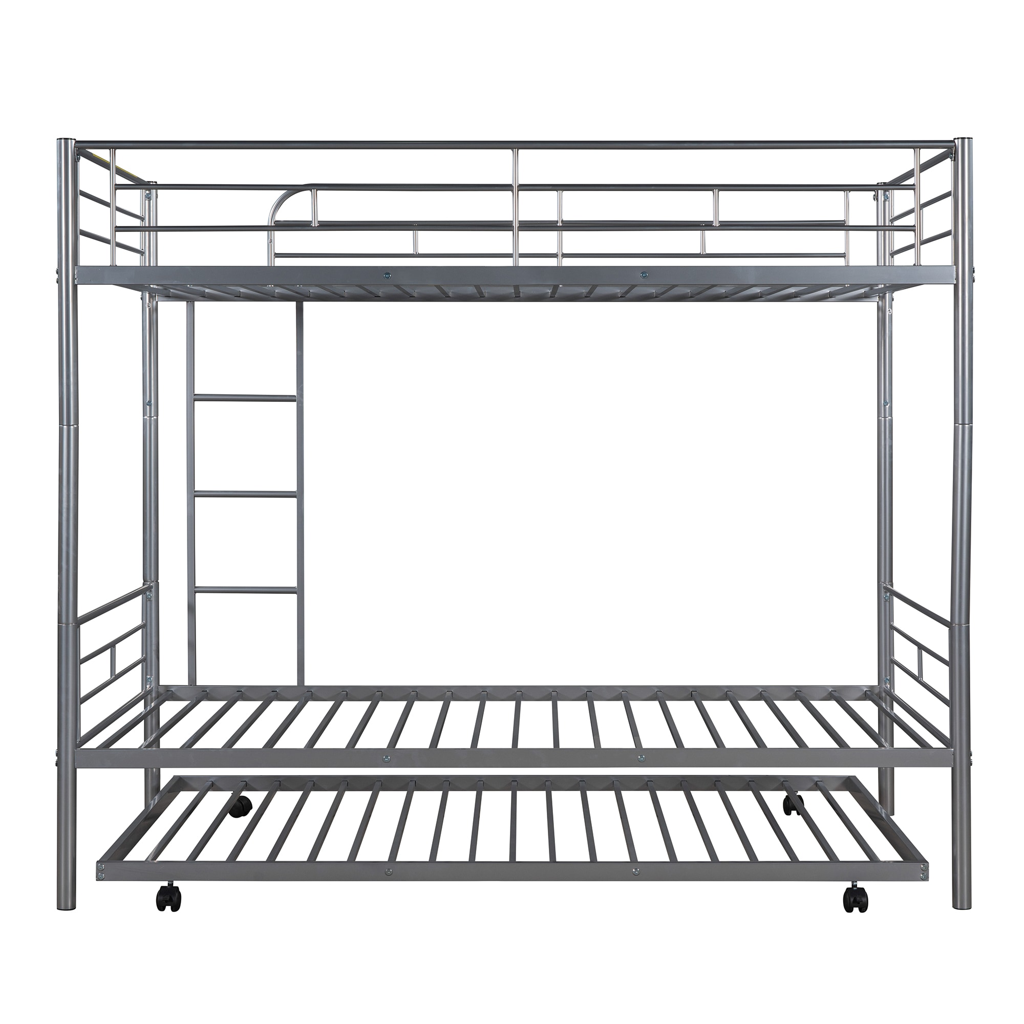 Qualler BLE000667N Silver Twin over twin Bunk Bed