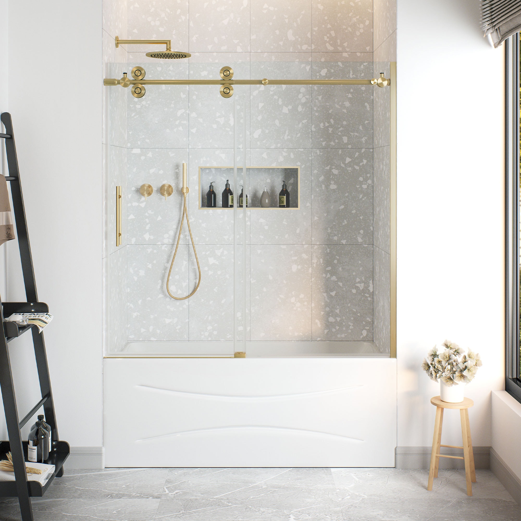 OVE Decors 15BGP-SYDN59-GLD Bathtub-Doors - View #2