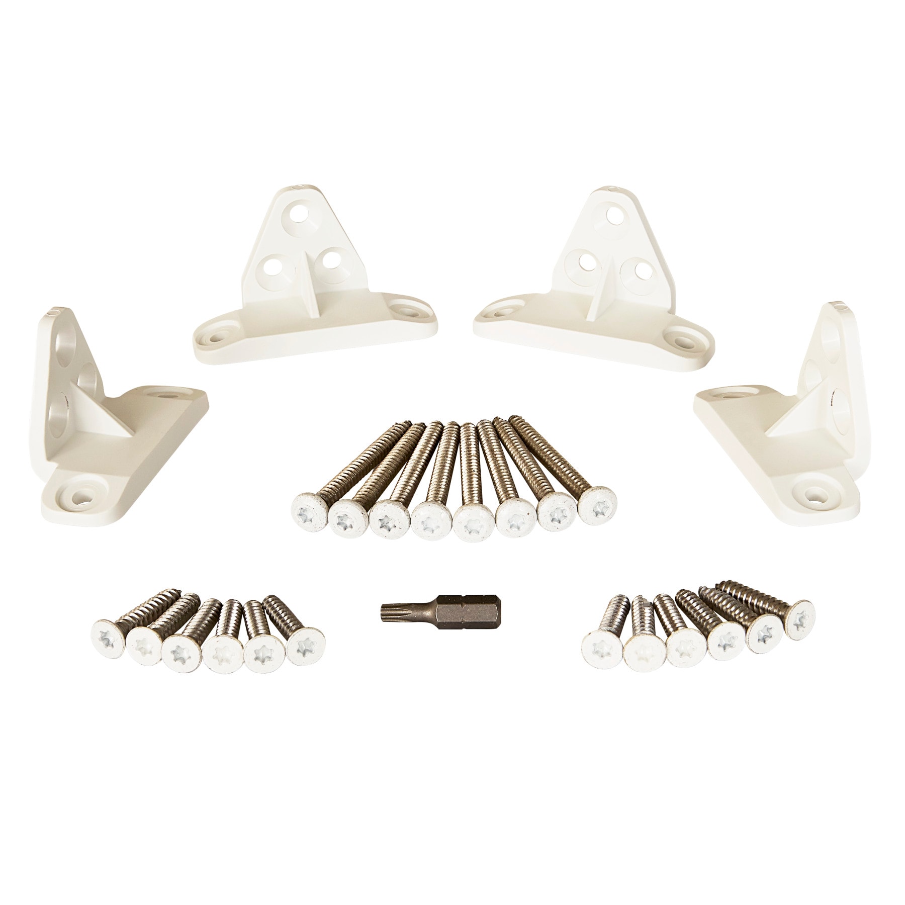 Fiberon 10130 3-in x 2.5-in Brio Alpine Nylon Rail bracket 4 -Pack