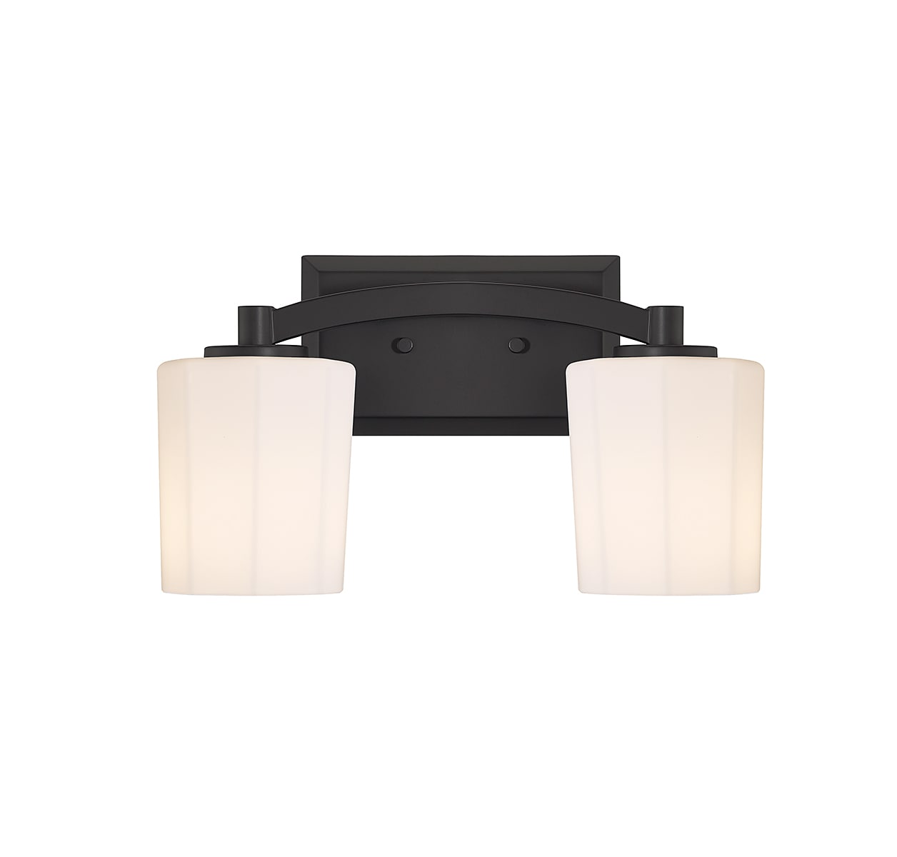 Savoy House Essentials 8-7710-2-BK Whitney 14-in 2 -Light Matte Black Traditional Vanity light