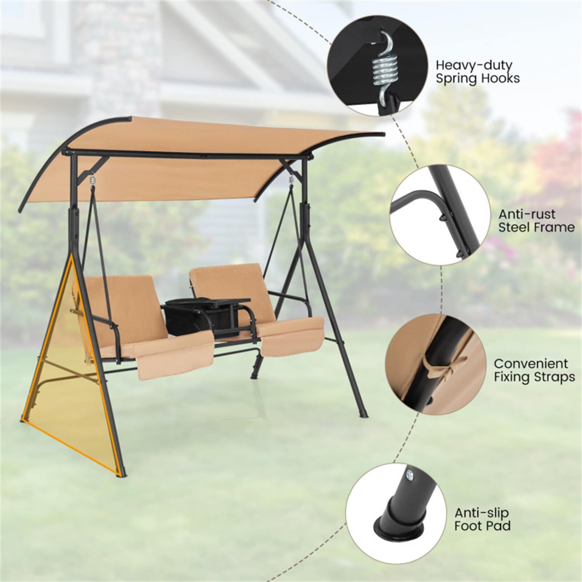 BABOOM BOM-0493BN-CO Swing-Gliders - View #7