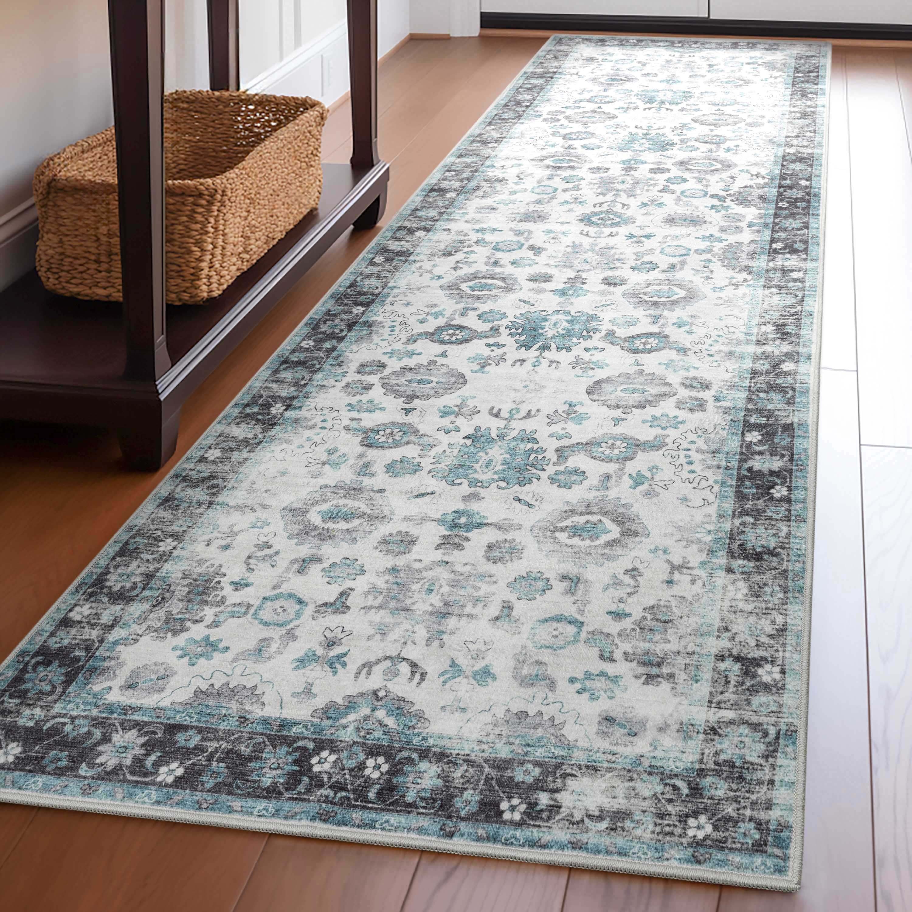 Well Woven EBP-32-2 Elle Basics 2 x 8 (ft) Flatweave Polyester Ivory Rectangular Indoor Floral/Botanical Oriental Runner rug