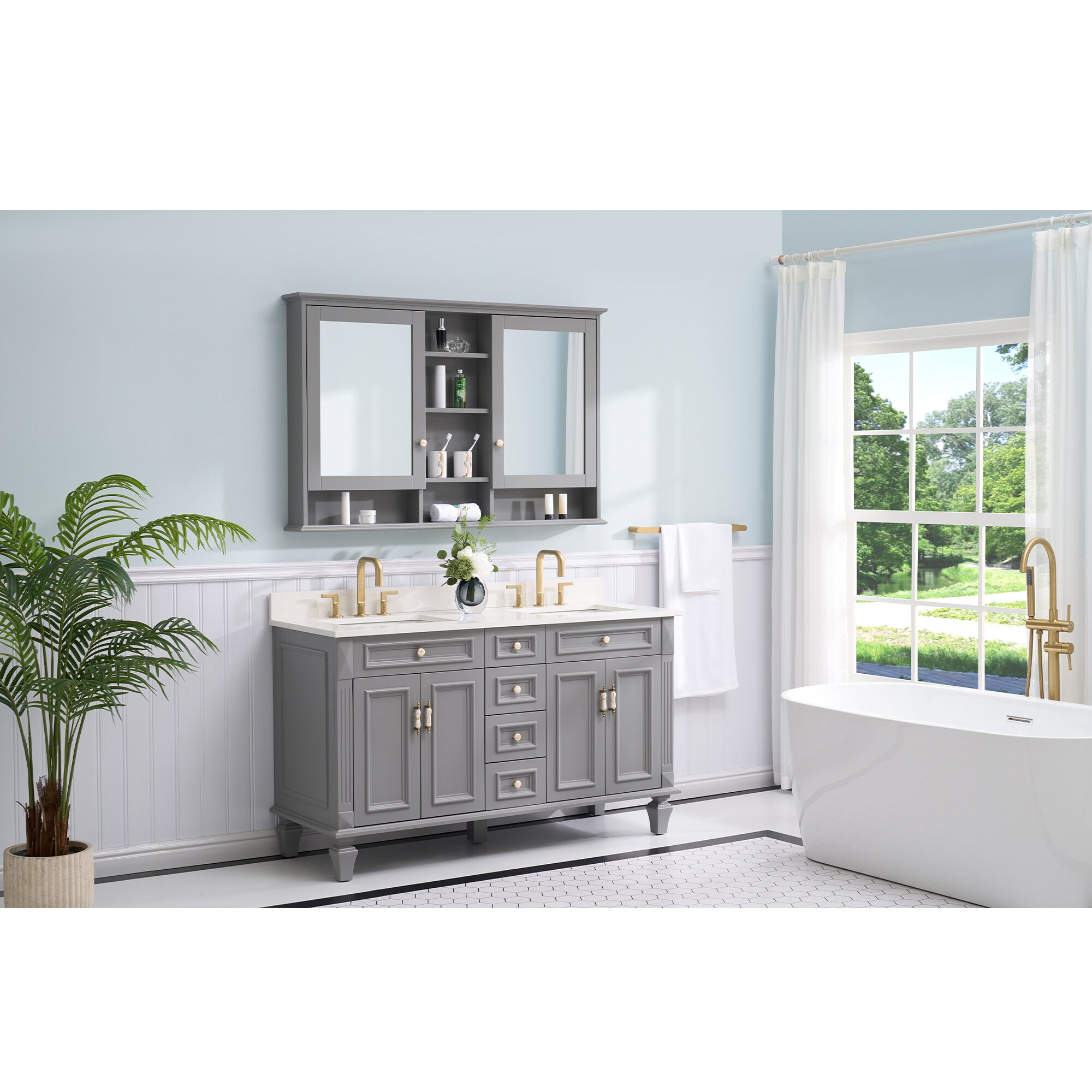WELLFOR MED55YS1TG Bathroom-Medicine-Cabinets - View #5