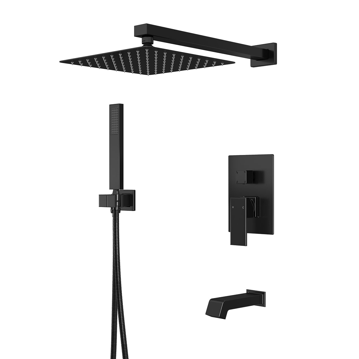 Mondawe AM-S008AC-10MB Showerhead-Bar-Panels - View #6