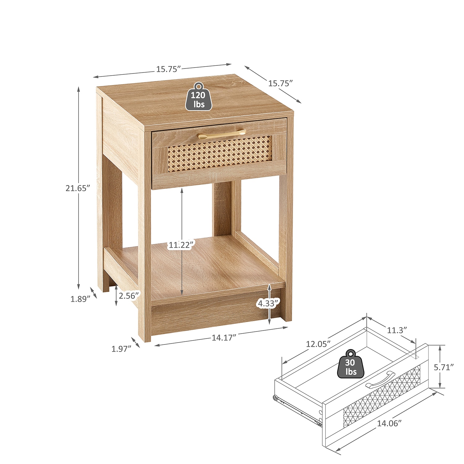 GZMR GZ-MD-V1 nightstands - View #14