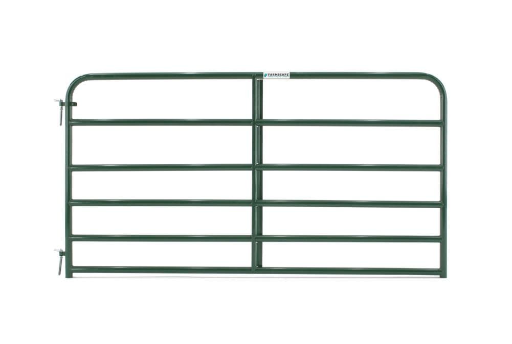 Tarter 6EG8 4-ft H x 8-ft W Green powder over e-coat Steel Farm Corral Fence gate