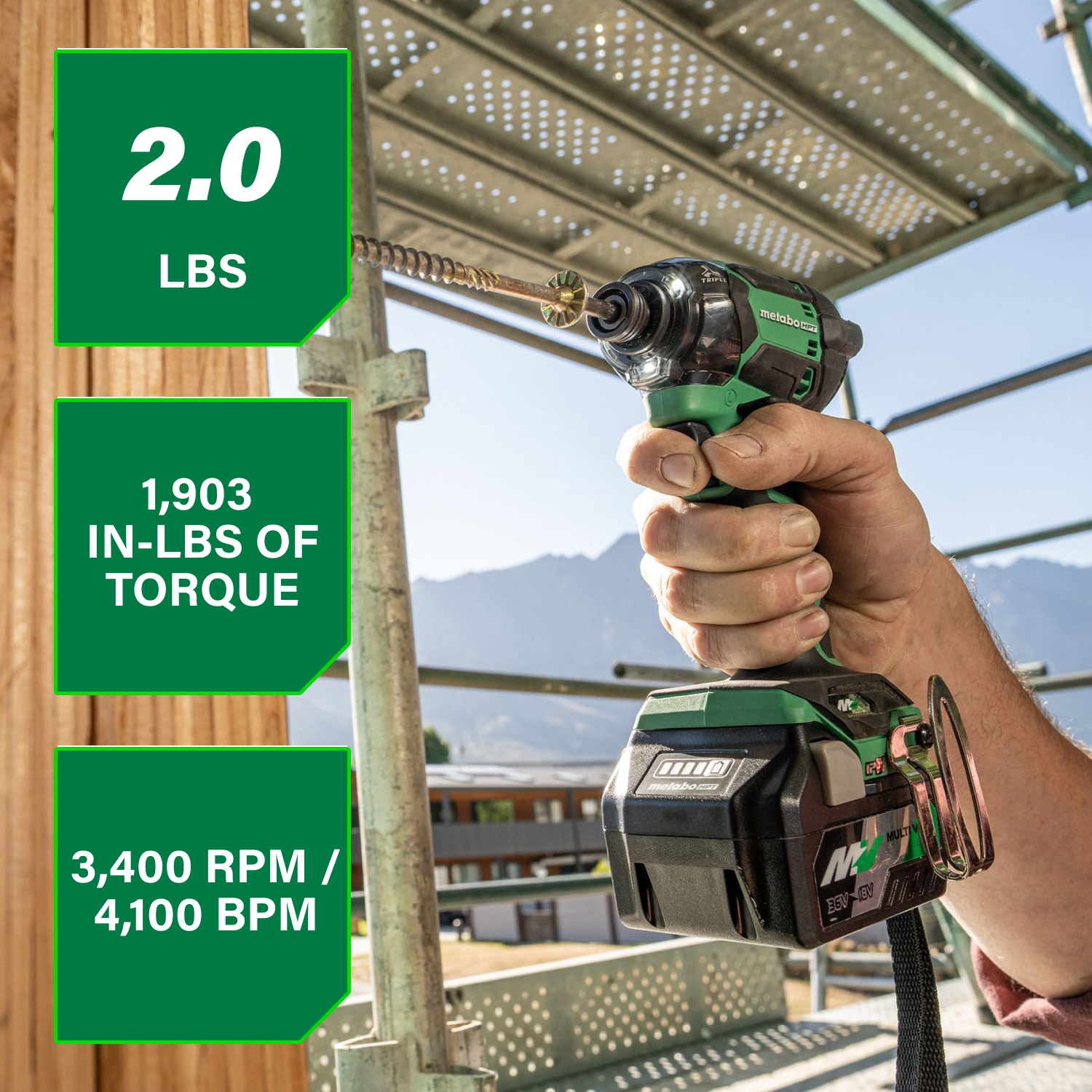 Metabo HPT WH36DCM Cordless-Impact-Drivers - View #2