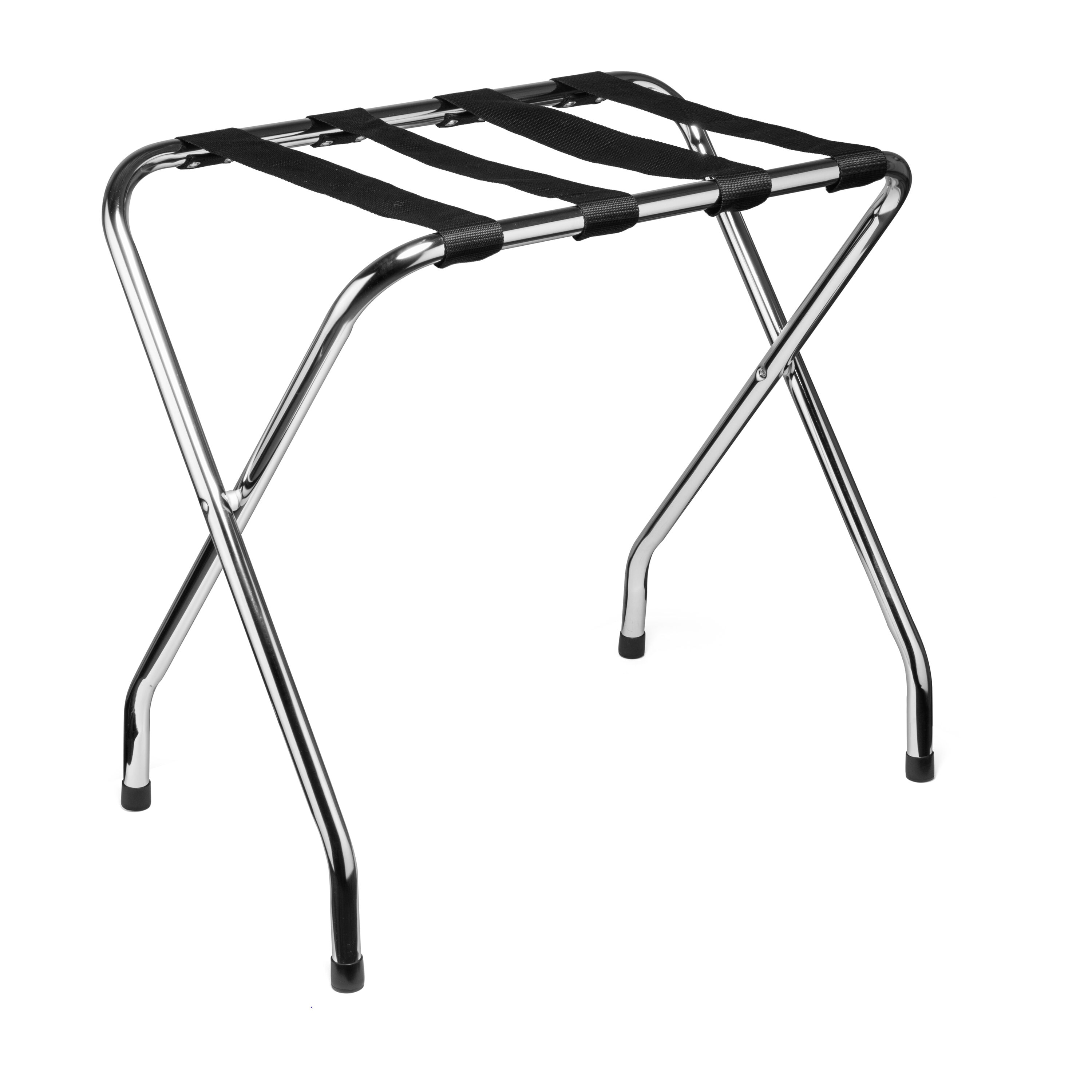 USTECH Chrome Luggage Rack - Premium Steel Construction, Foldable ...