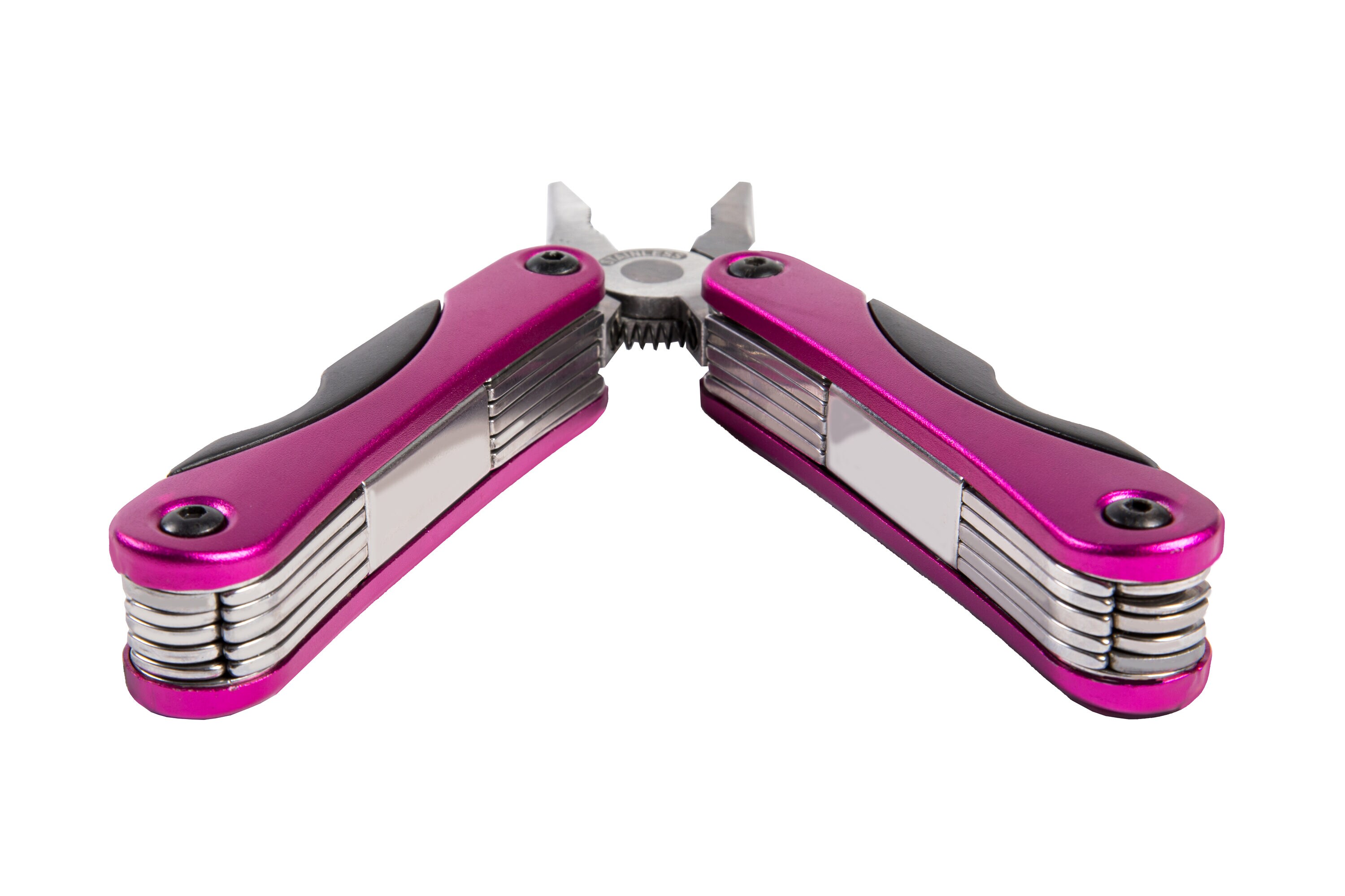 The Original Pink Box 14-in-1 Folding Multi-Tool, Aluminum Body, Pink,  Lightweight and Portable in the Multi-Tools department at