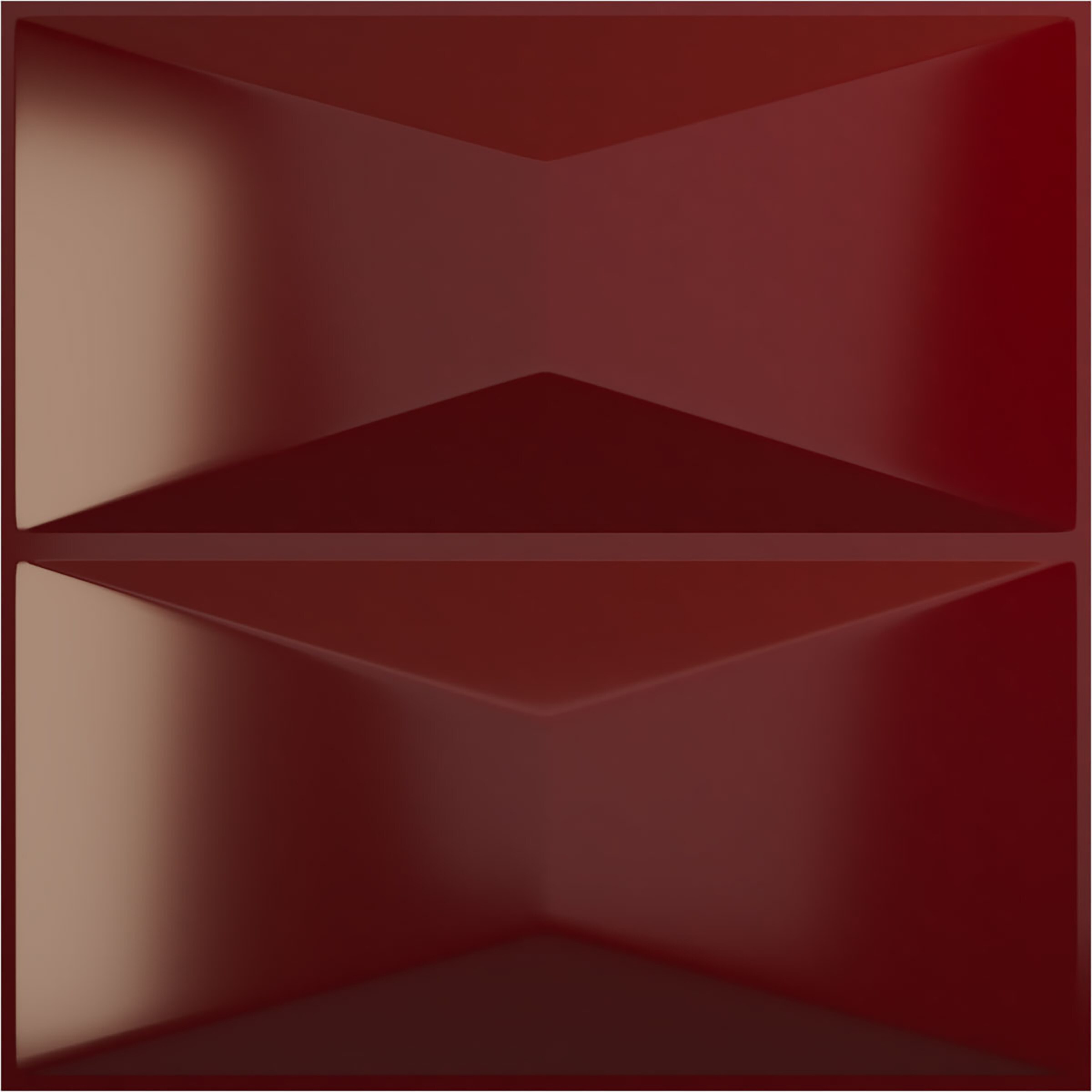 Ekena Millwork WP20X20ABHML 19-5/8-in x 19-5/8-in Embossed Paintable/Stainable Red PVC Wall Panel (