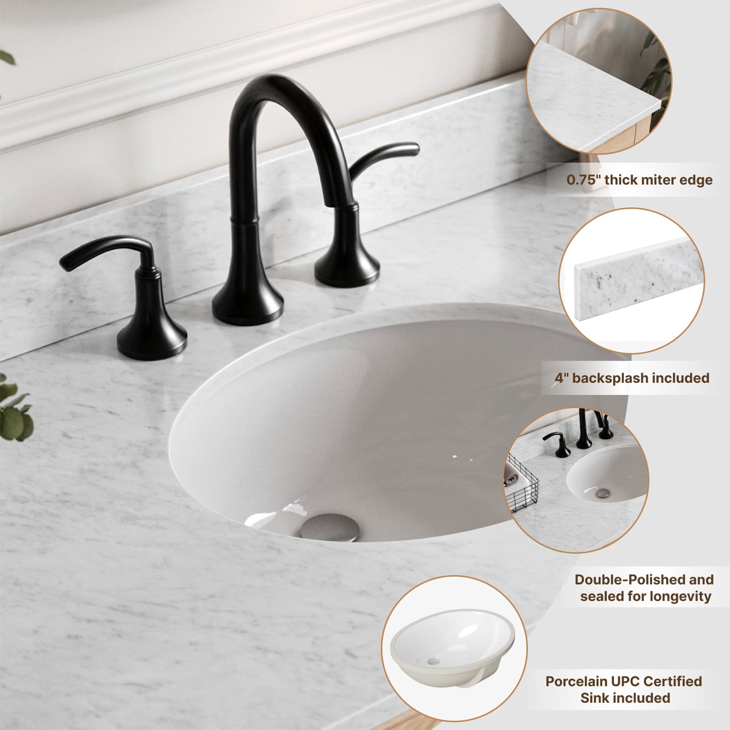 ARIEL S043SCW2OVOMNB Bath-Vanity-Combo - View #5