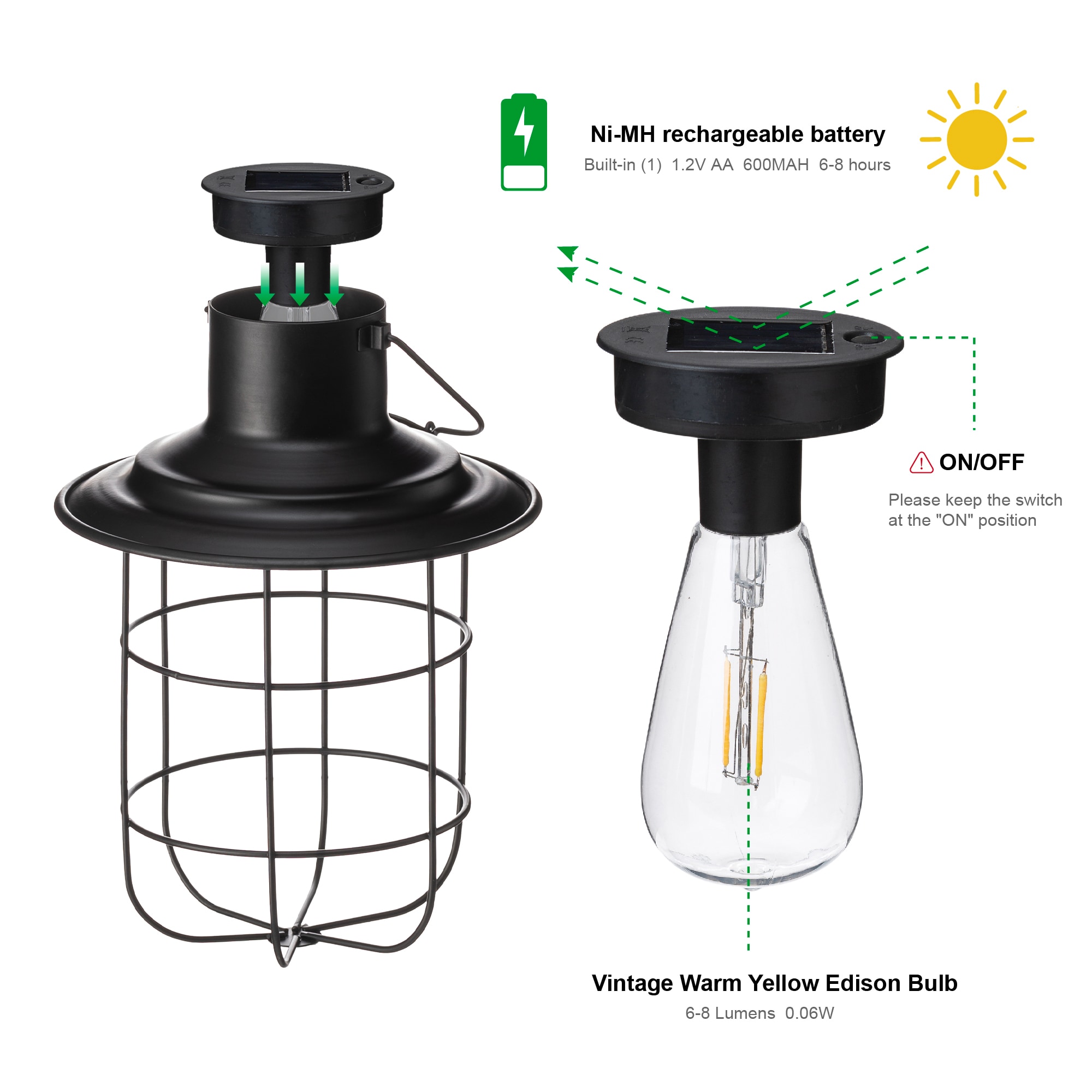 Glitzhome 2023300060 Outdoor-Decorative-Lanterns - View #7