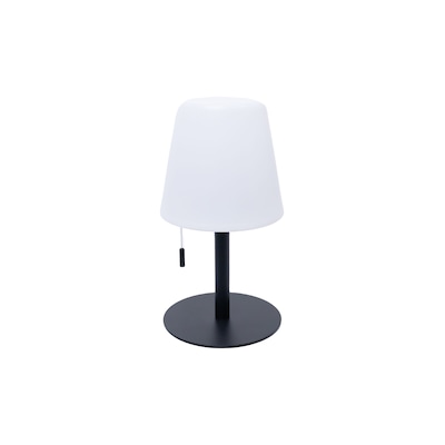 Black Table Lamps At Com, Singer Black Metal Led Uplight Accent Table Lamp