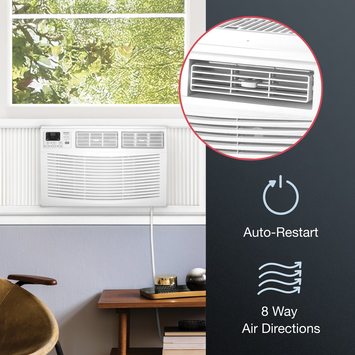 Amana AMAP081CW Window-Air-Conditioners - View #8