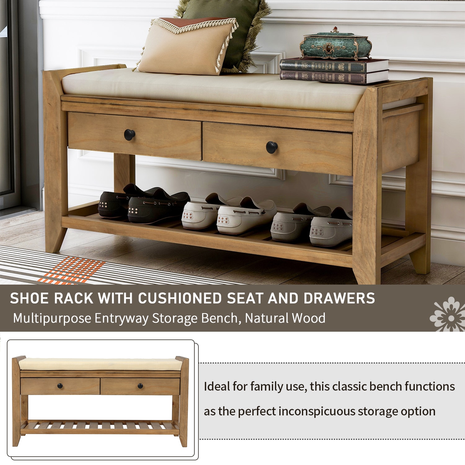 ModernLuxe WF195386AAD bench - View #4