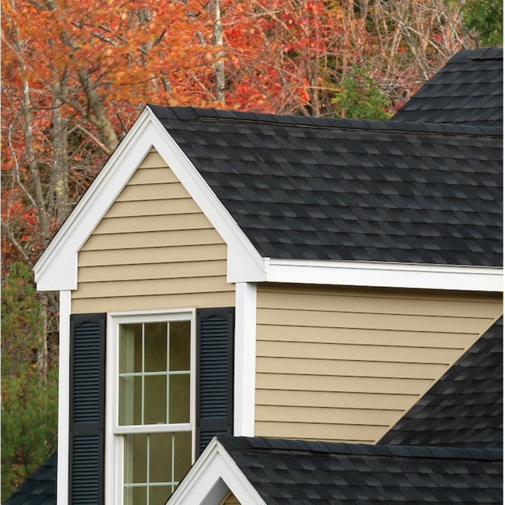 Forest Ridge Double 4-in Traditional Teak Vinyl Siding Panel 8-in x 150 ...