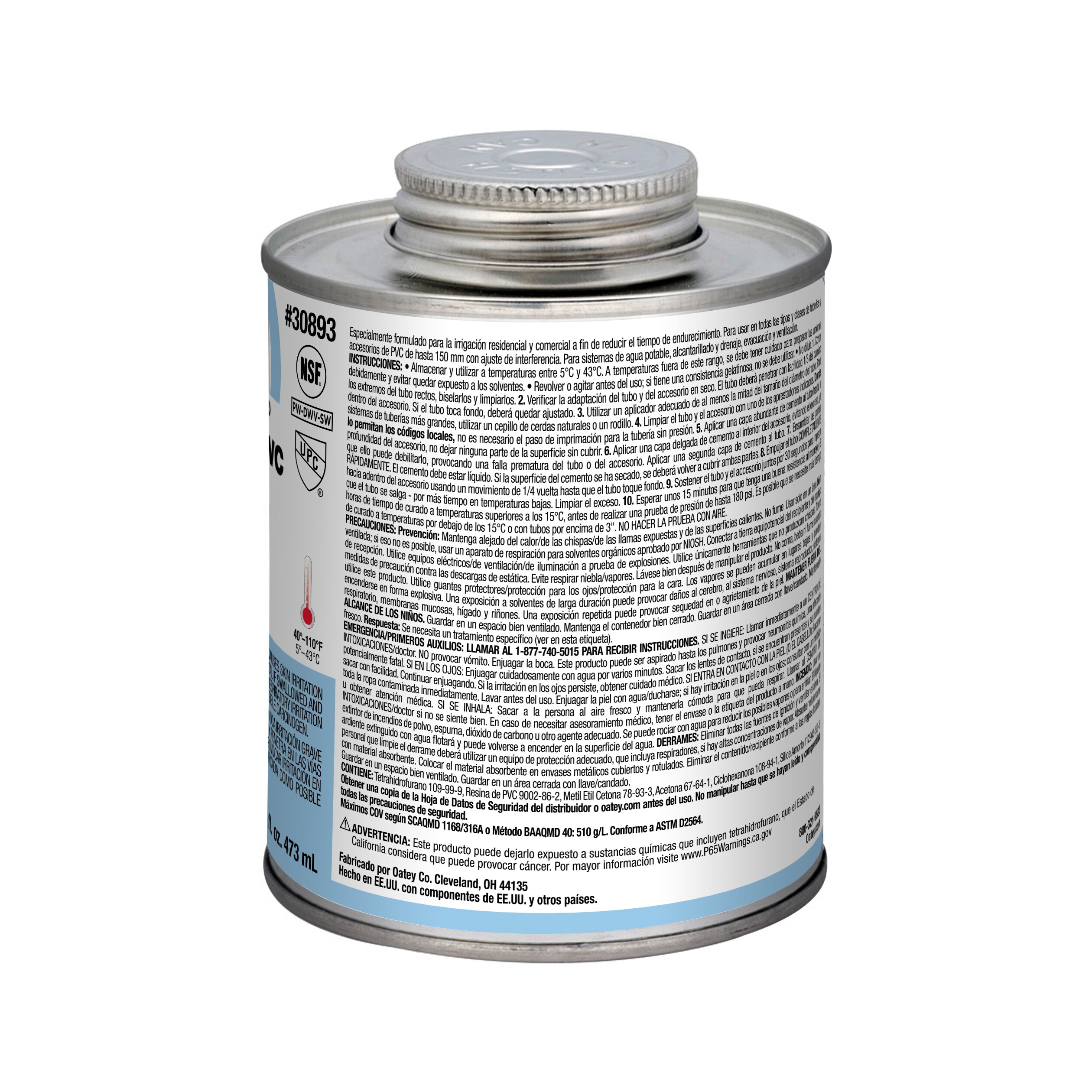 Oatey 30893L Pipe-Cements-Primers-Cleaners - View #10