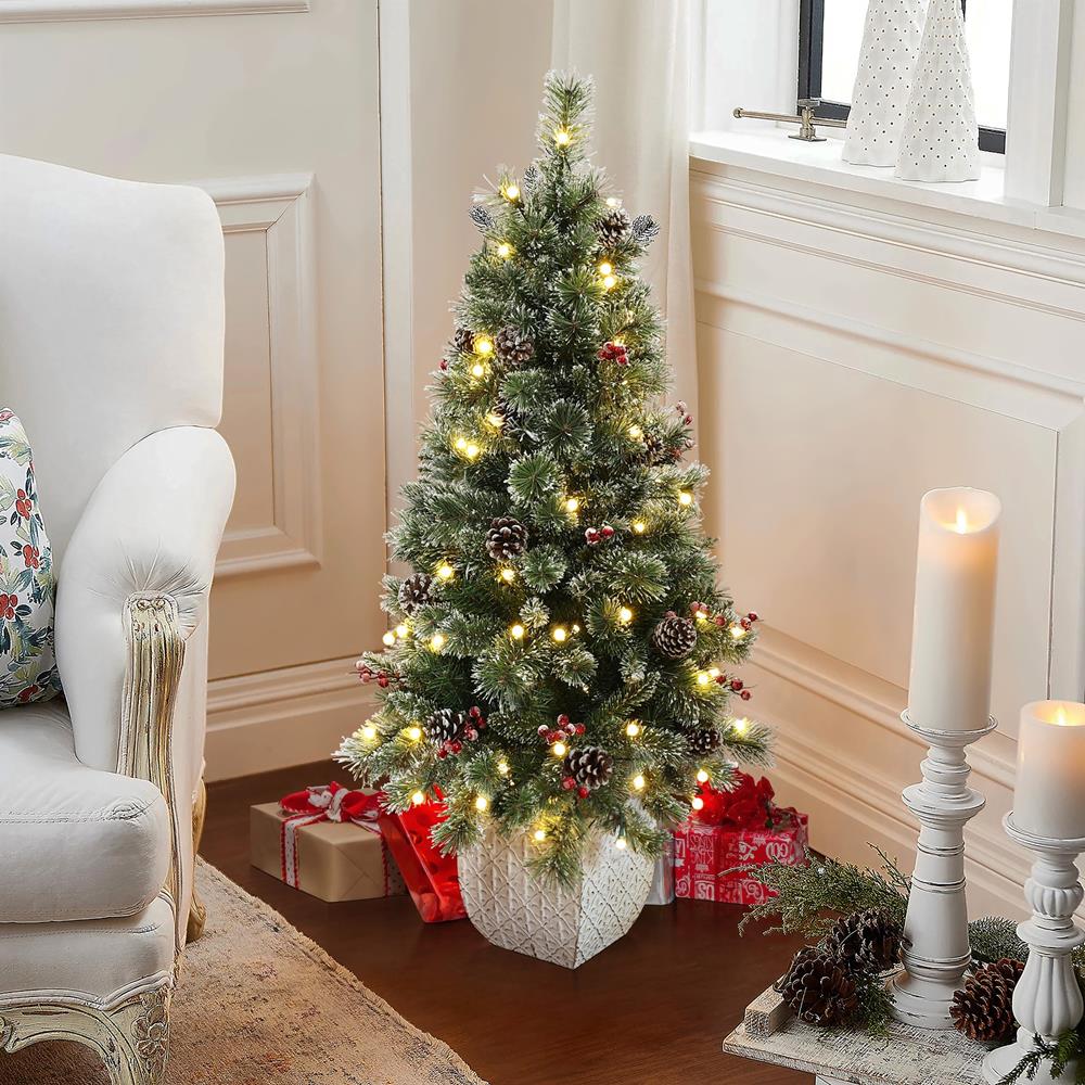 LuxenHome WHAP2060 Artificial-Christmas-Trees - View #3