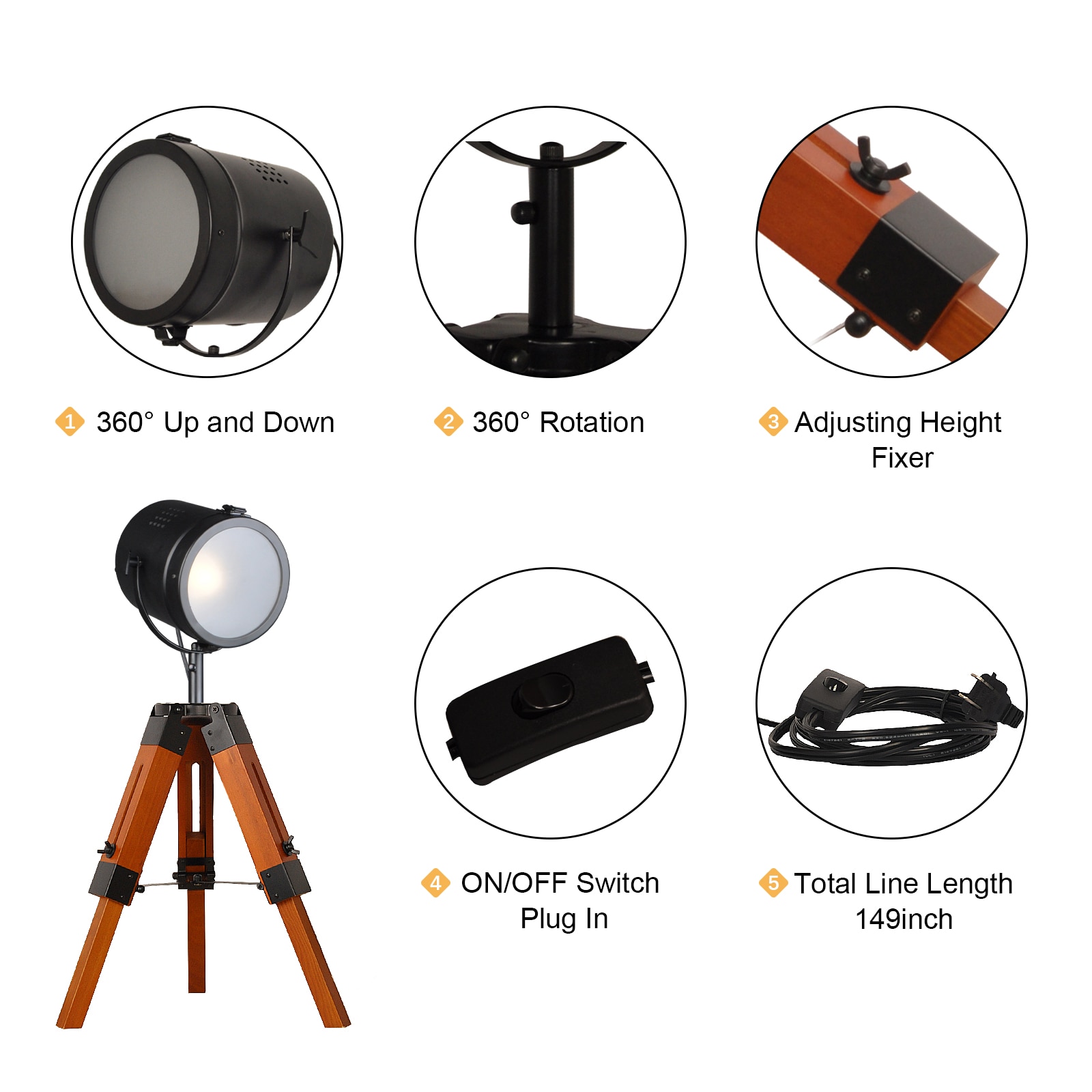 SUNLLOK LM180-P Desk-Table-Lamps - View #3