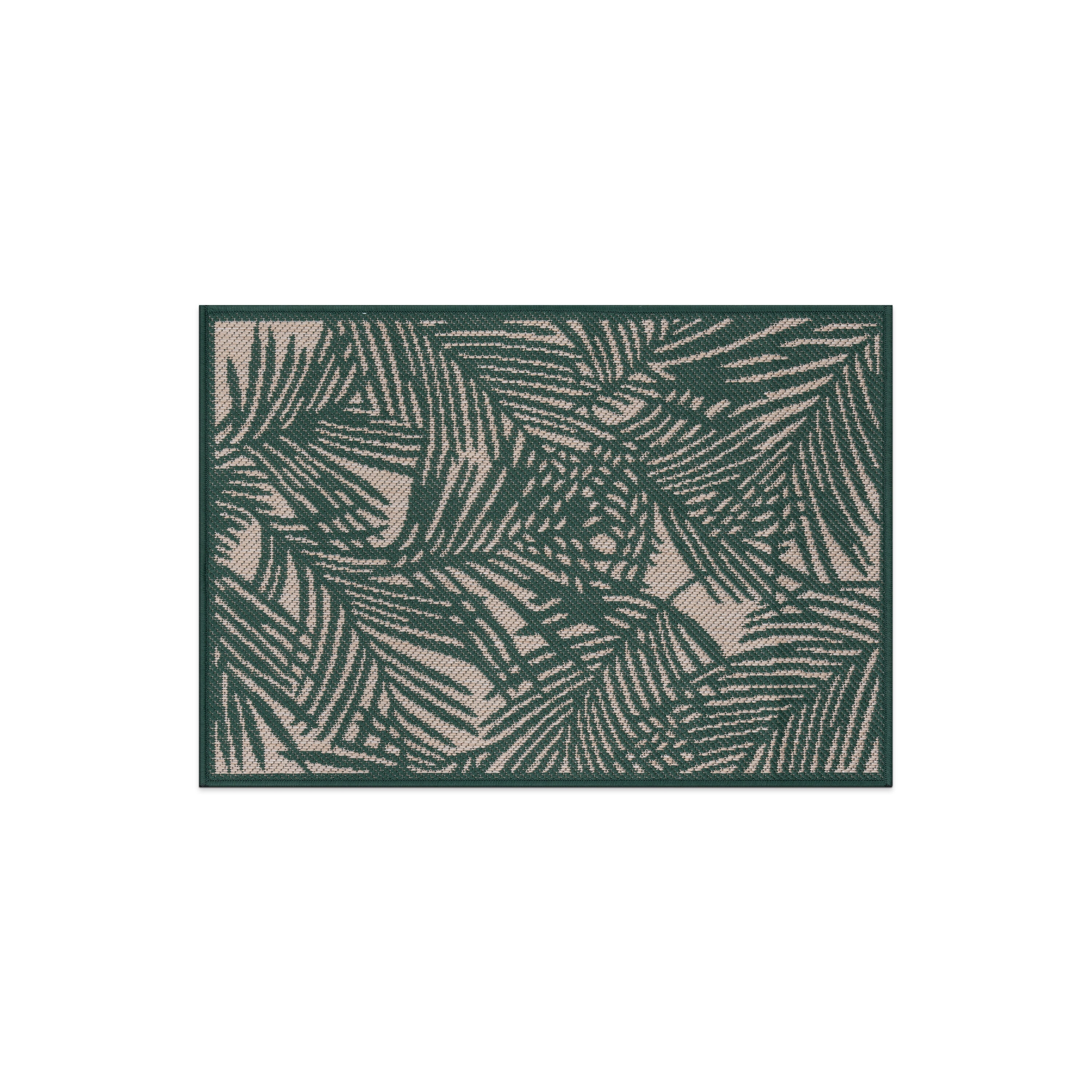 World Rug Gallery 118GREEN2X3 Summer 2 x 3 (ft) Loomed Polypropylene Green Rectangular Indoor/Outdoor Floral/Botanical Tropical Area rug