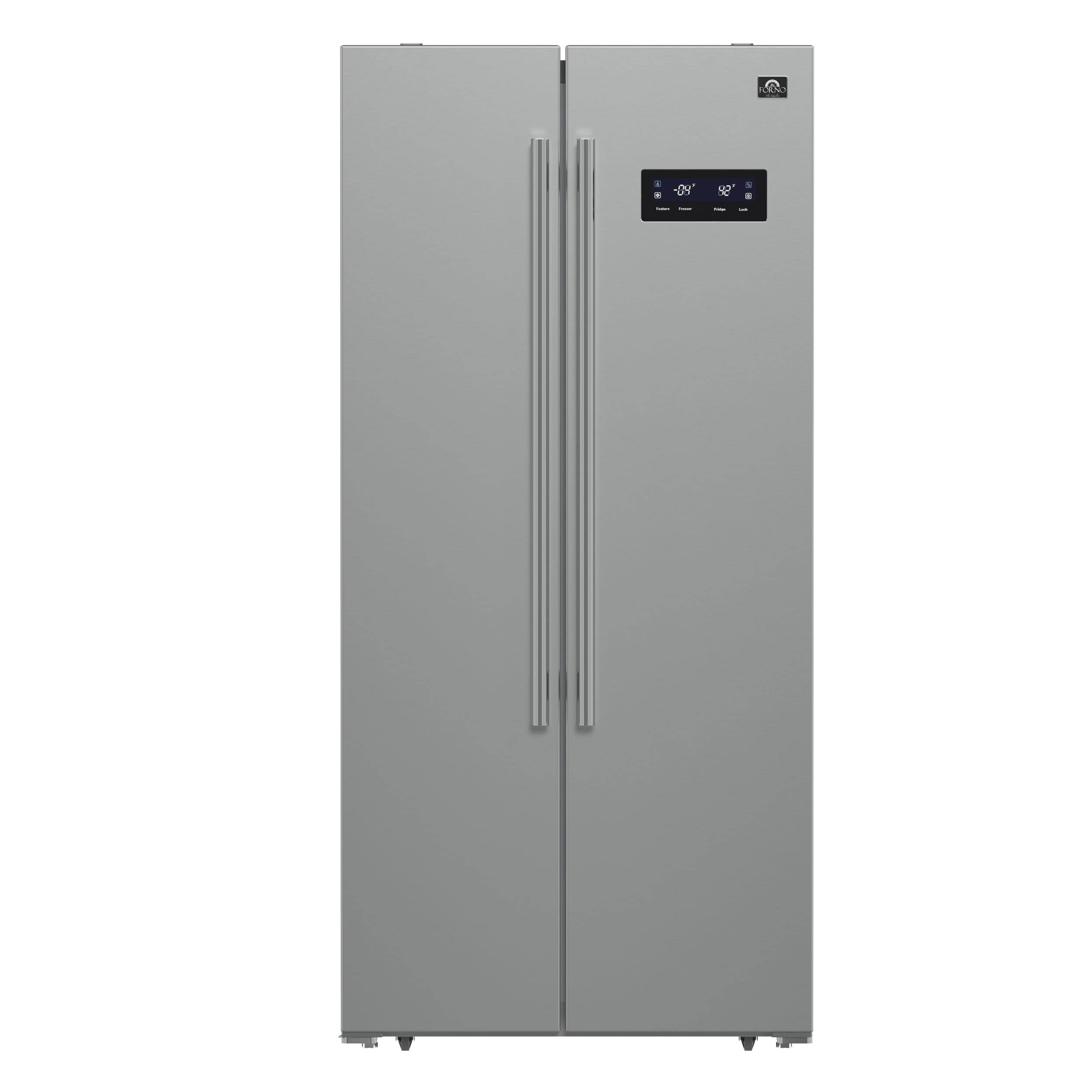FORNO FFRBI1805-33SB Salerno 15.6-cu ft Counter-Depth Side-by-Side Refrigerator Built-In ( Stainless steel )