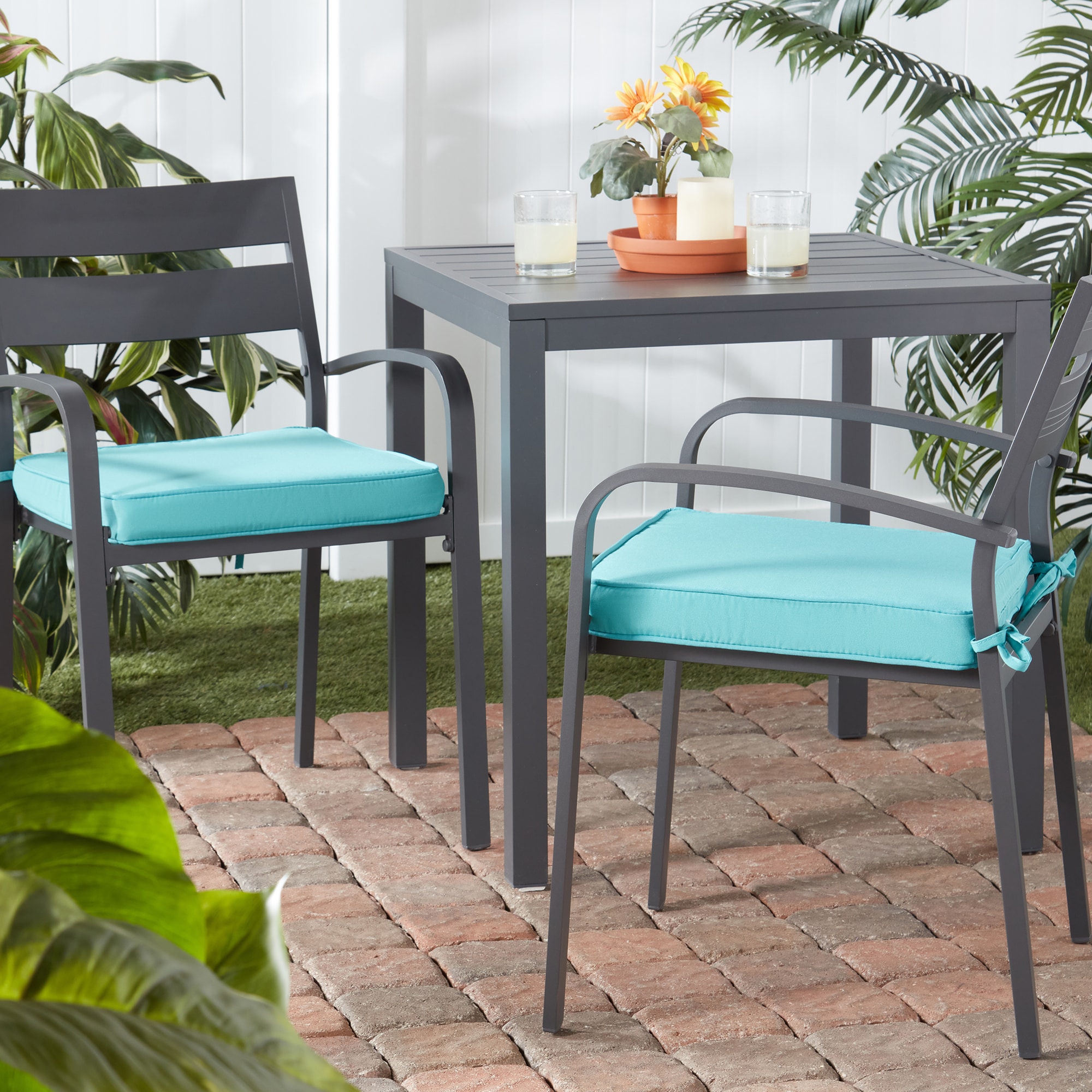 Greendale Home Fashions OP1100S2-TEAL Patio-Furniture-Cushions - View #6