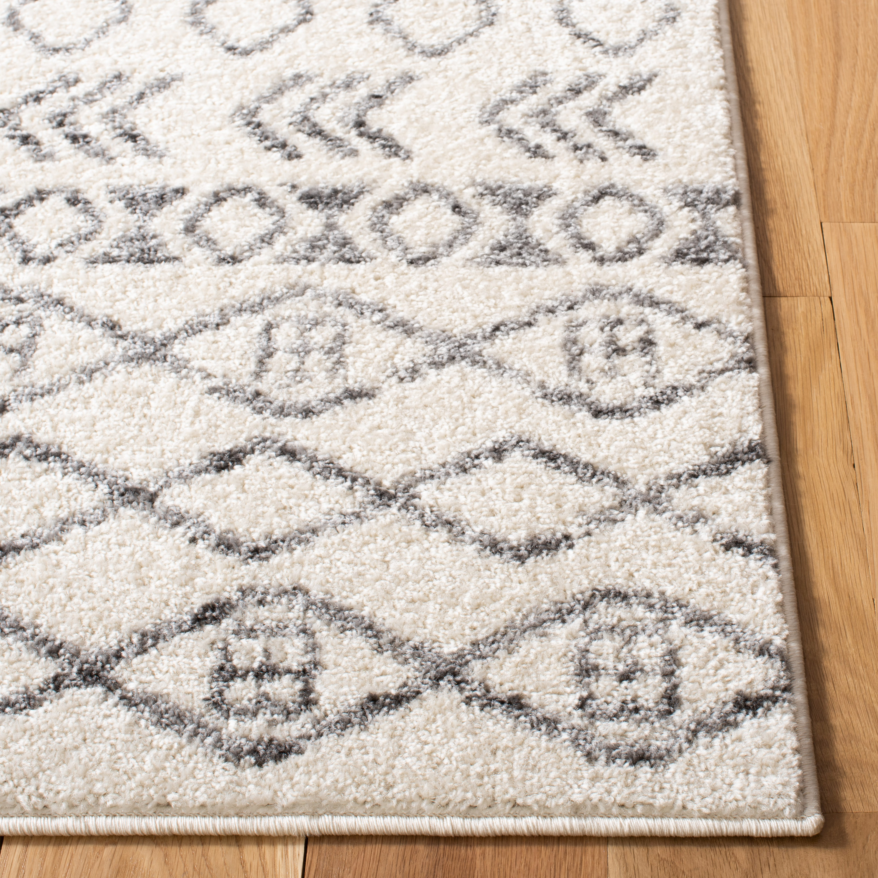 Gray Synthetic Reversible Washable 9' x 12' Area Rug