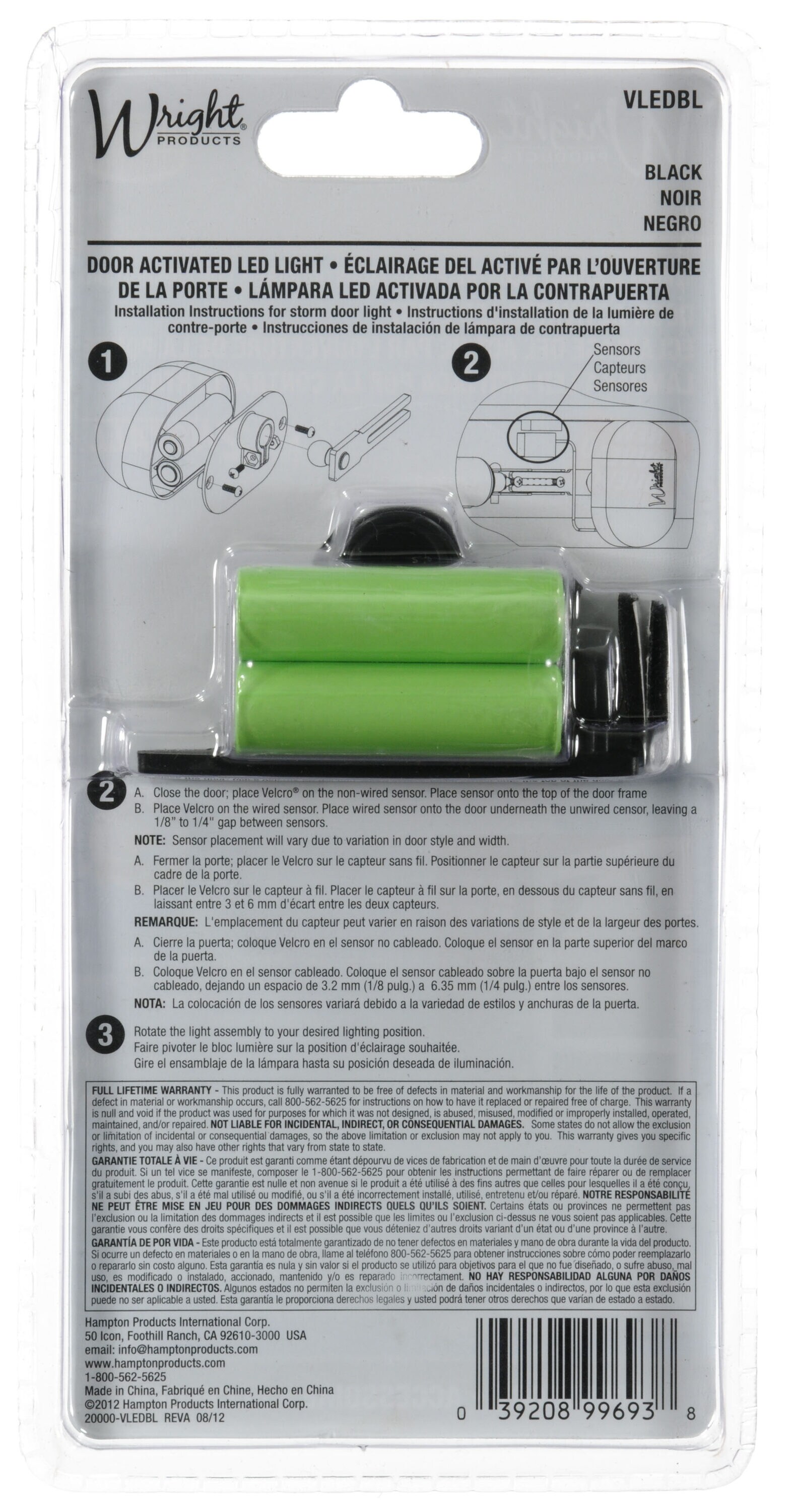 WRIGHT PRODUCTS VLEDBL Screen-Storm-Door-Hinges - View #7