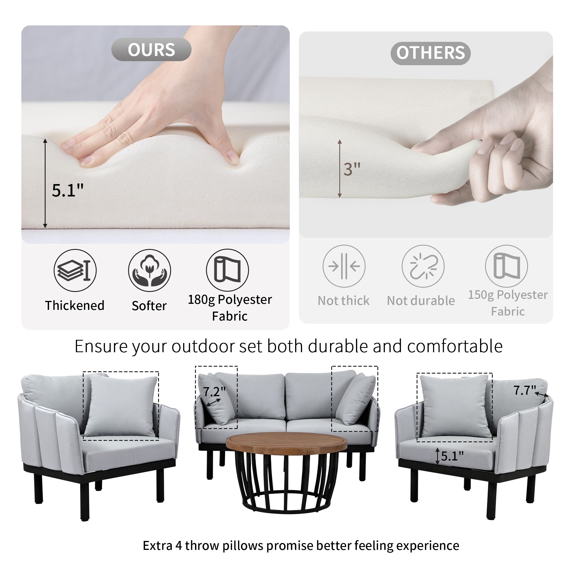 Bayfeve BFTP-12E-PCS Patio-Conversation-Sets - View #8