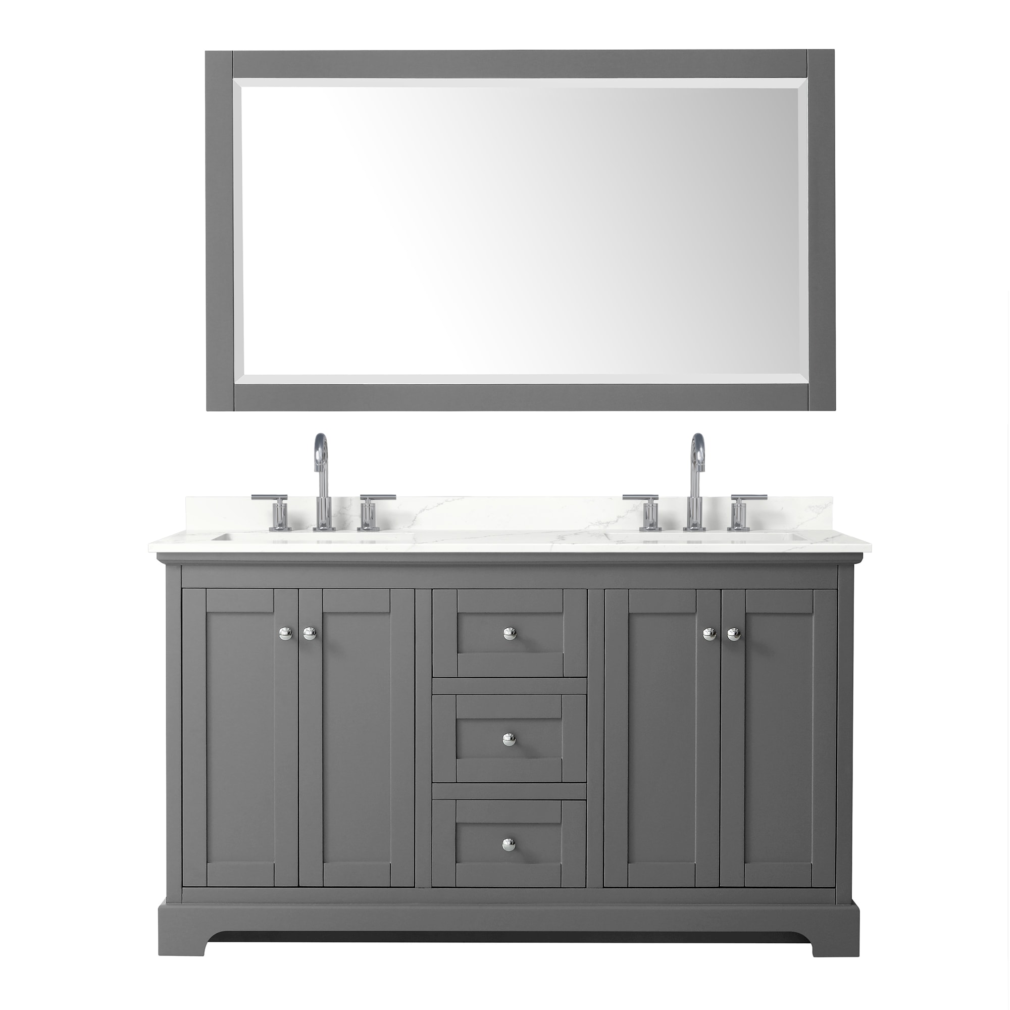 Wyndham Collection WCV232360DKGGTUS3M58 Bath-Vanity-Combo - View #2