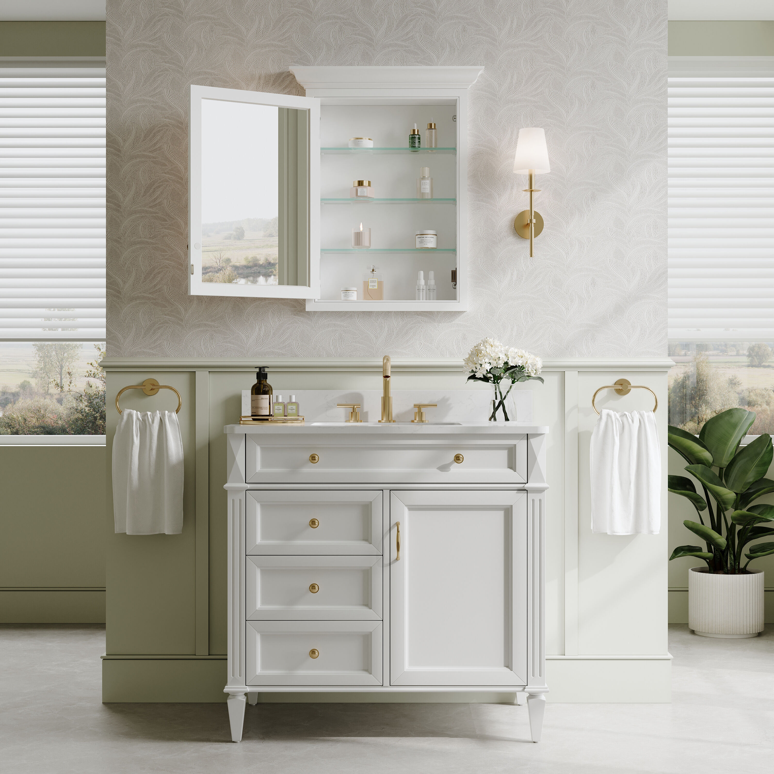 WELLFOR EXMC2030RD Bathroom-Medicine-Cabinets - View #8