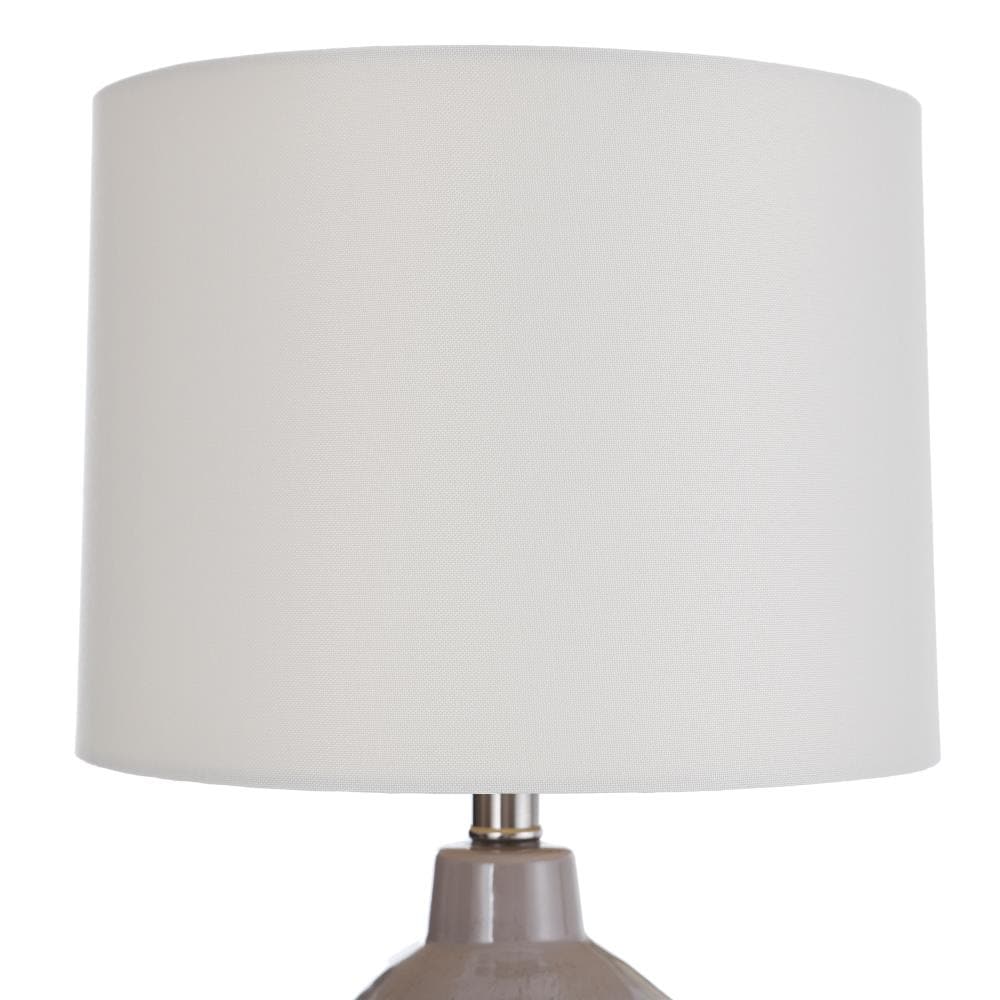 StyleCraft Home Collection Accent 21.5-in Cool Gray Table Lamp with ...