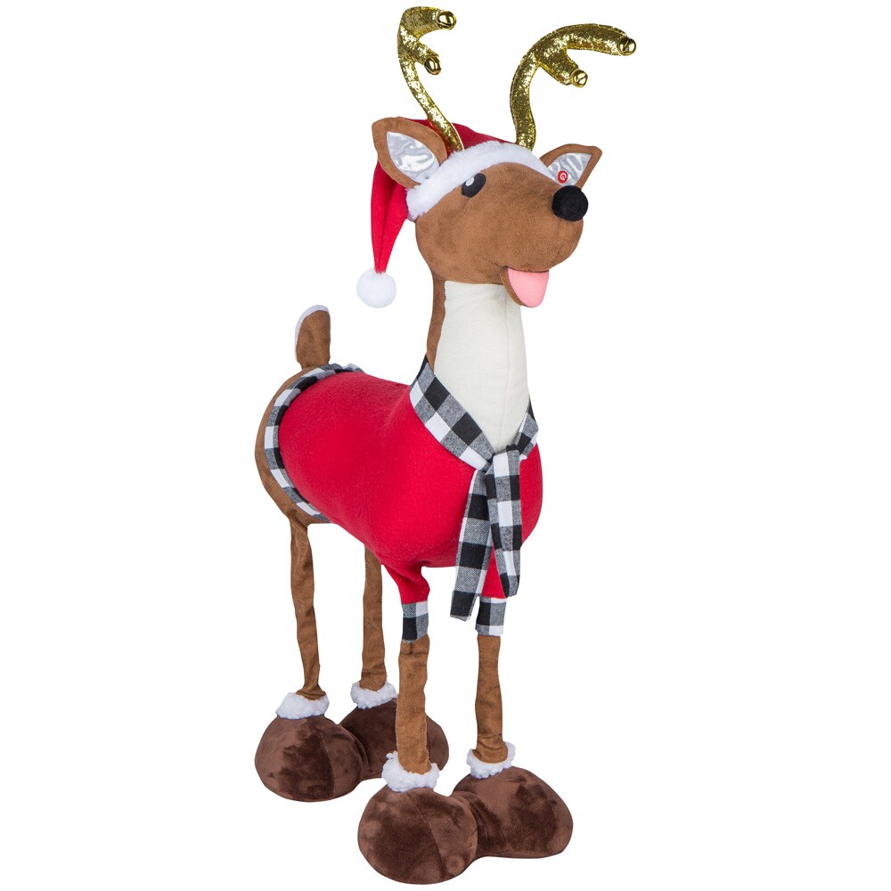 Holiday Living 32-in Animatronic Decoration Reindeer Battery-operated ...