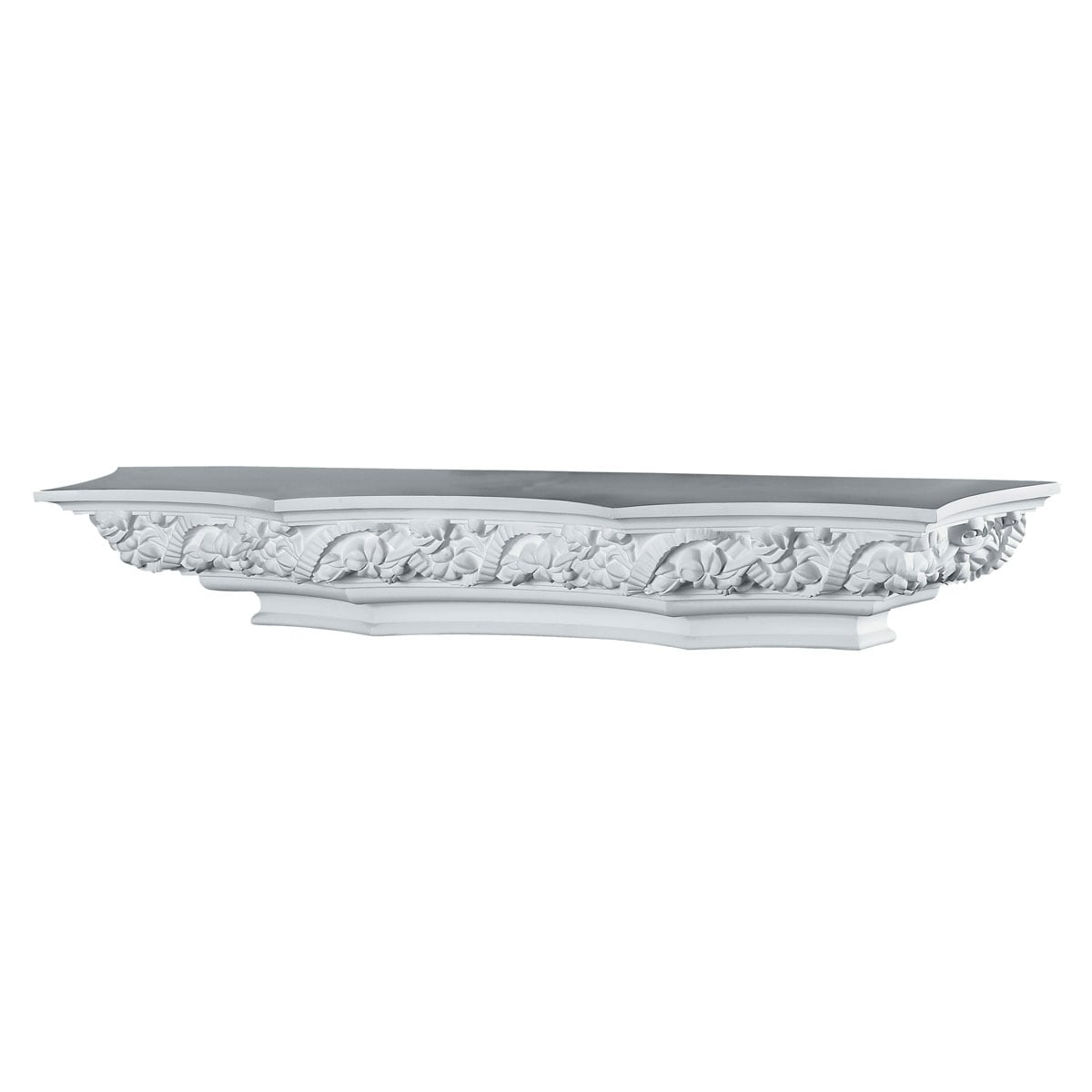 Ekena Millwork SH31X04X08WA 31.5-Inches L x 7.875-Inches D x 4.75-Inches H White Rectangular Floating shelf
