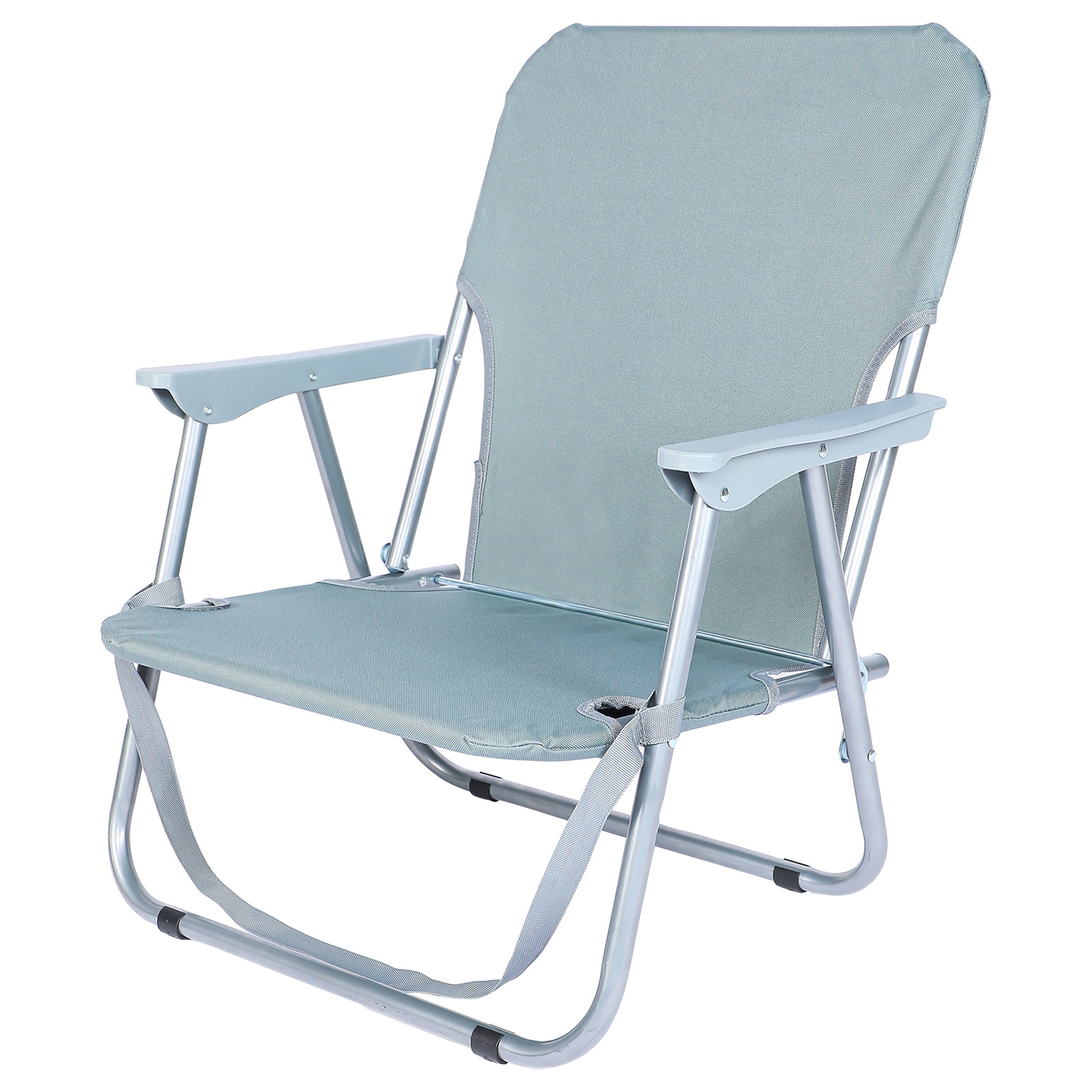 GZMR Gray Folding Camping Chair (Carrying Strap/Handle Included) | GZ-DHF6817-LG