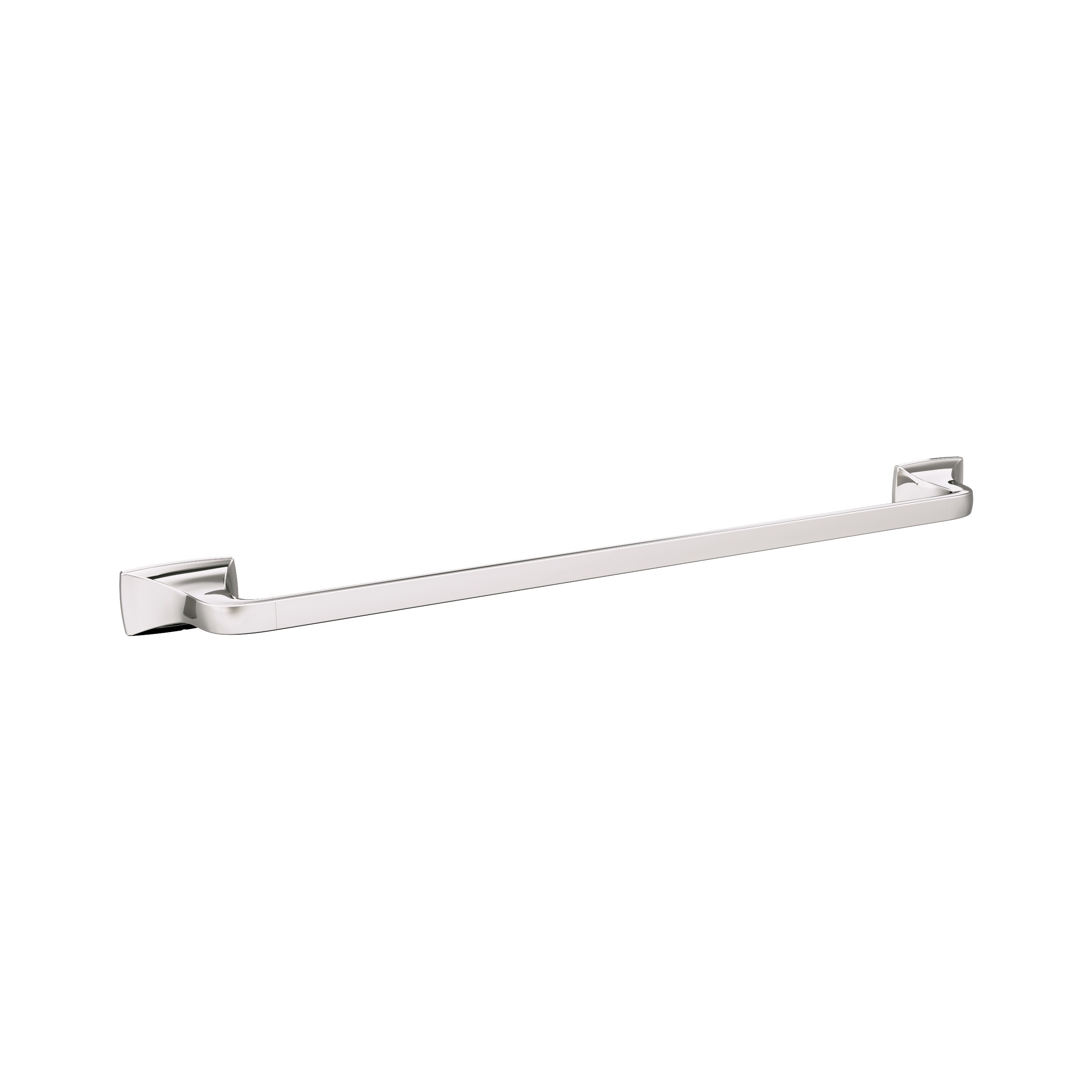 Amerock BH36014PN Highland Ridge 24-in Polished Nickel Wall mount Single Towel Bar