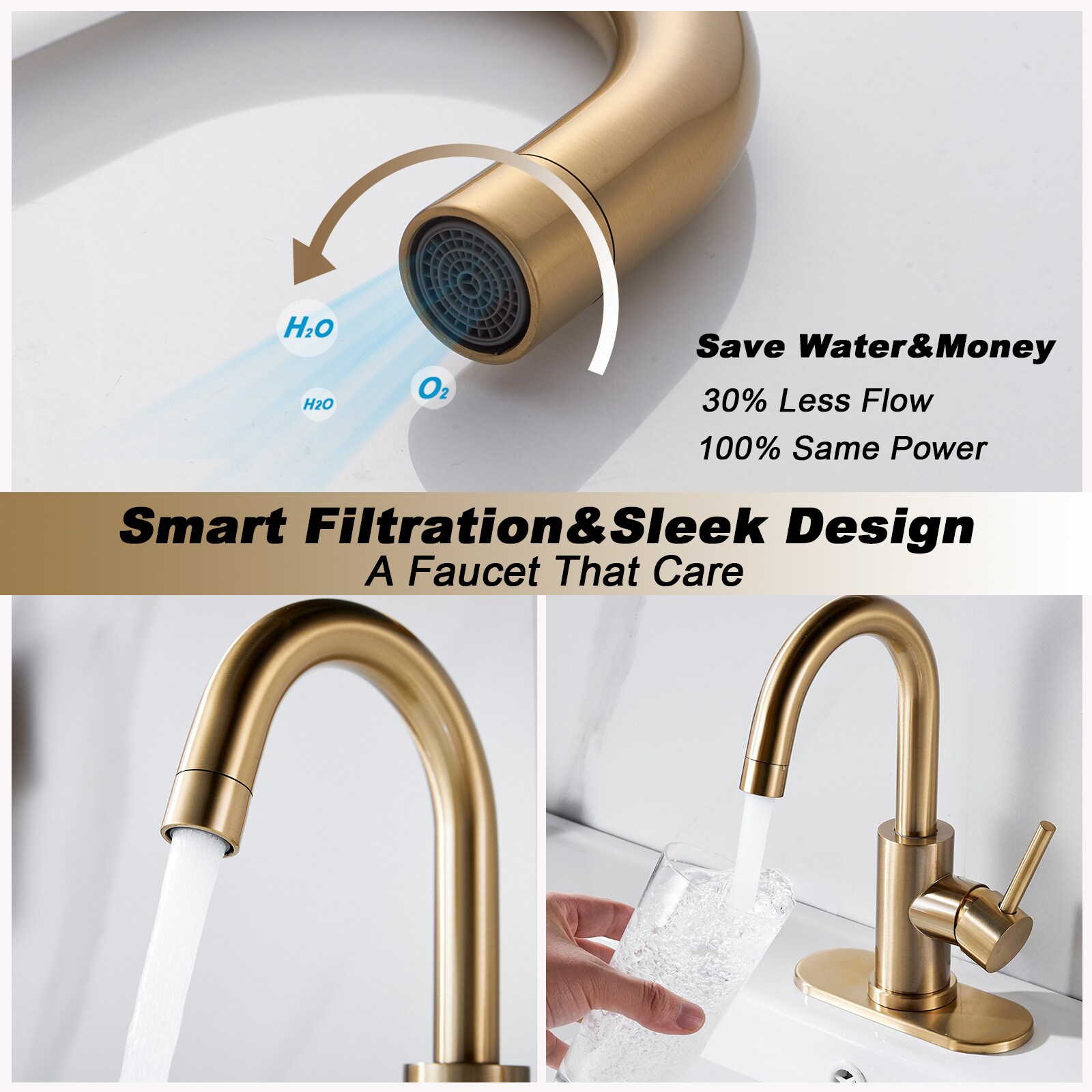 BYH SH-1003-BG Lavatory-Faucets - View #4
