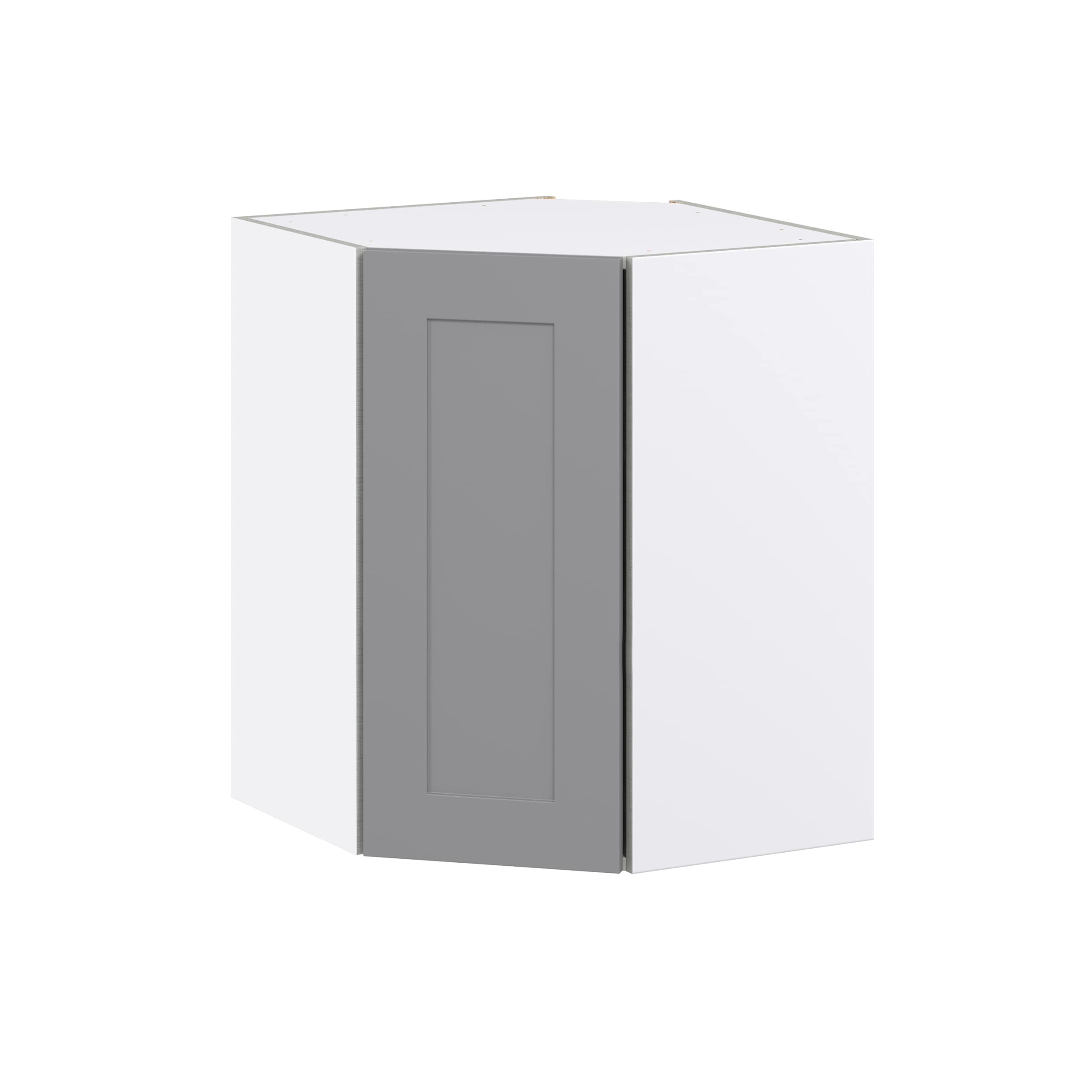 Hugo&Borg DSWA2430(L/R)-BM Beaumont 24-in W x 30-in H x 14-in D Slate Gray Diagonal Diagonal Corner wall Fully assembled Cabinet (Flat Panel Shaker)