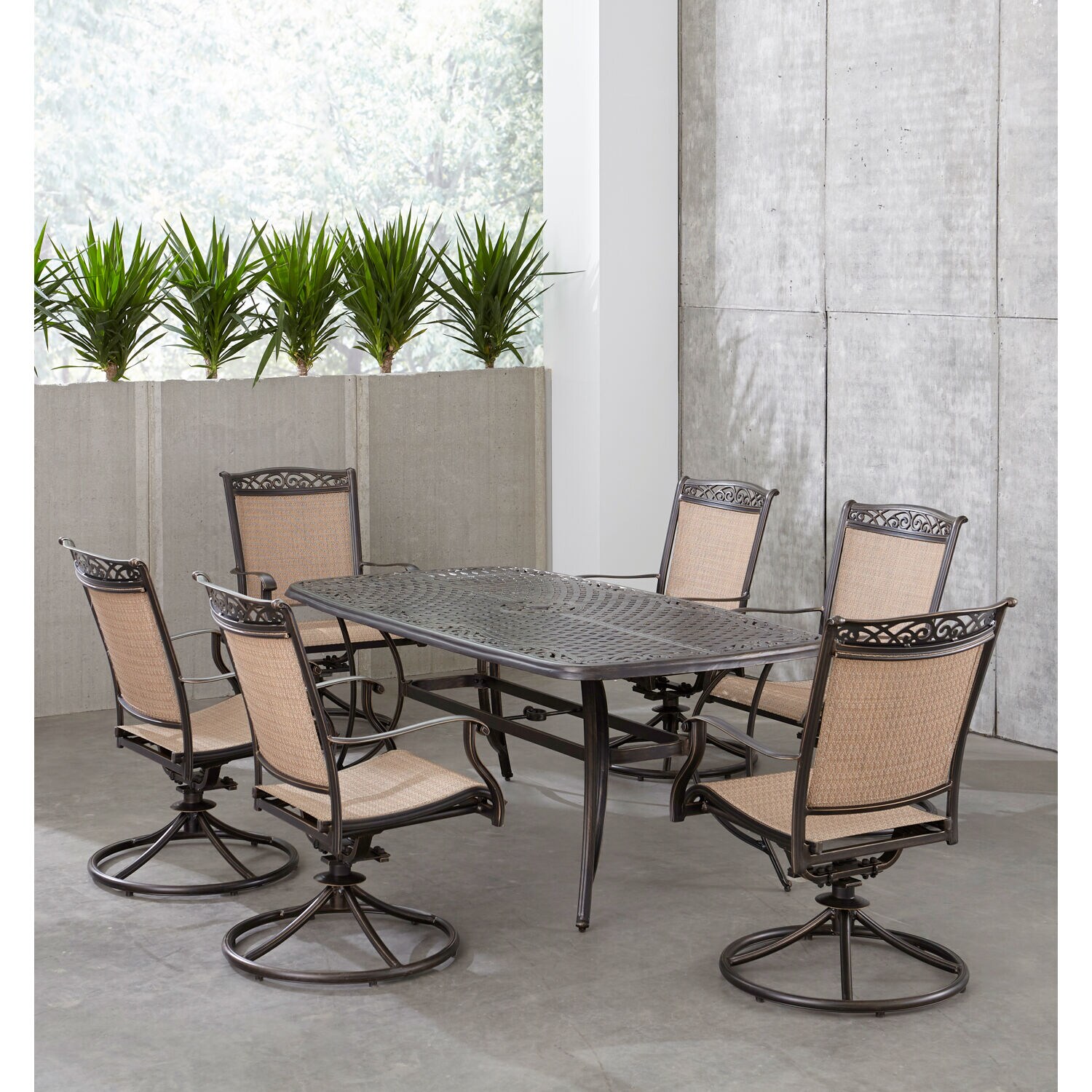 Hanover FNTDN7PCSWC Patio-Dining-Sets - View #10