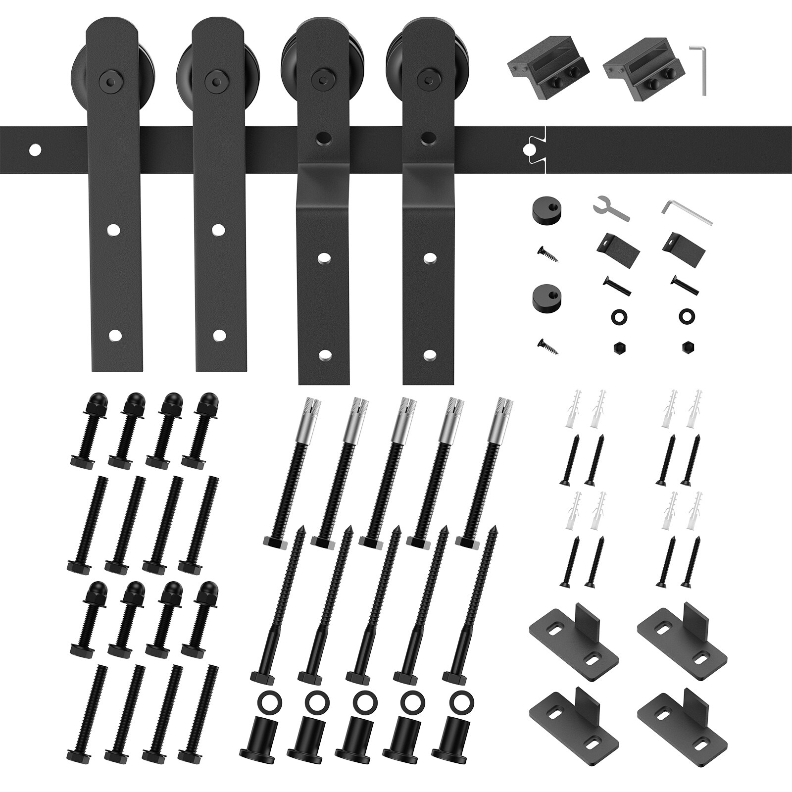 LOVMOR BP-8FT-I-2-DOUBLE Barn-Door-Roller-Kits - View #5