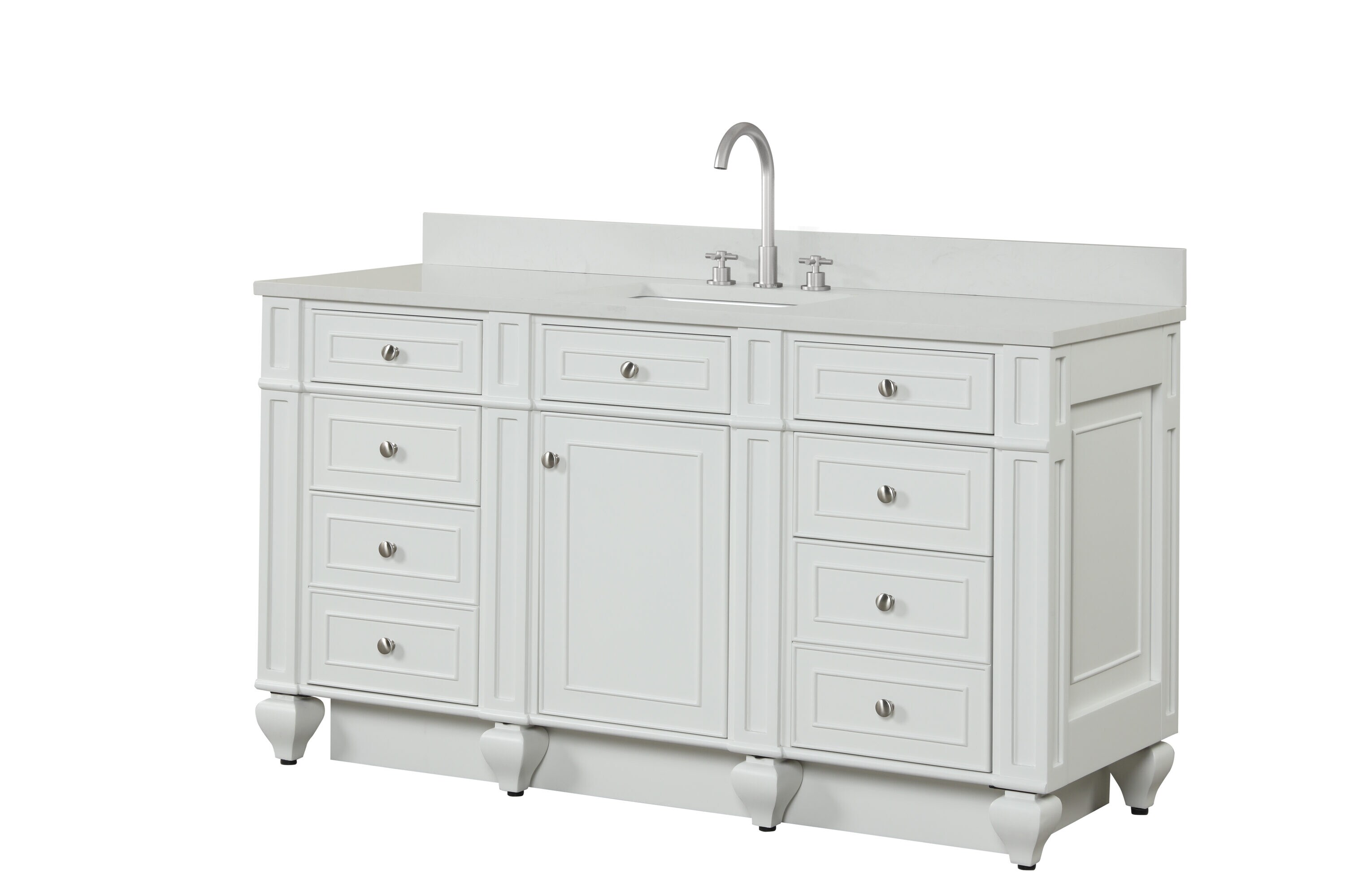 Design Element WN-60S-W Bath-Vanity-Combo - View #12