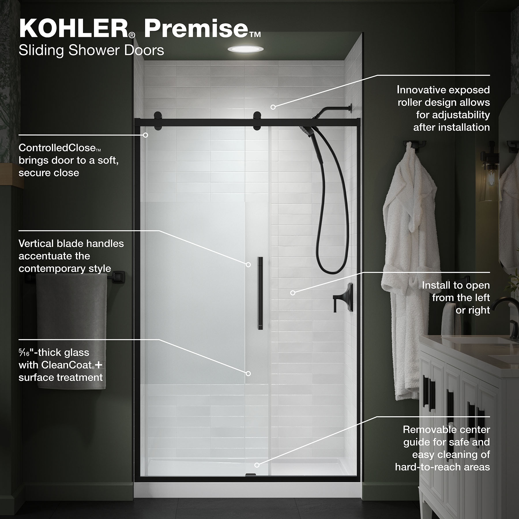 KOHLER 702472-8G81-BL Shower-Doors - View #6