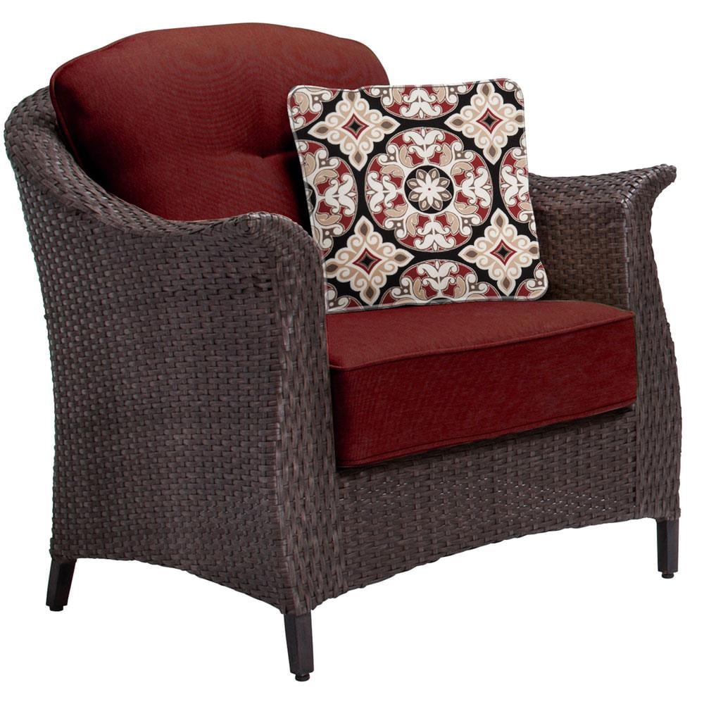 Hanover GRAMERCY4PC-RED Patio-Conversation-Sets - View #3